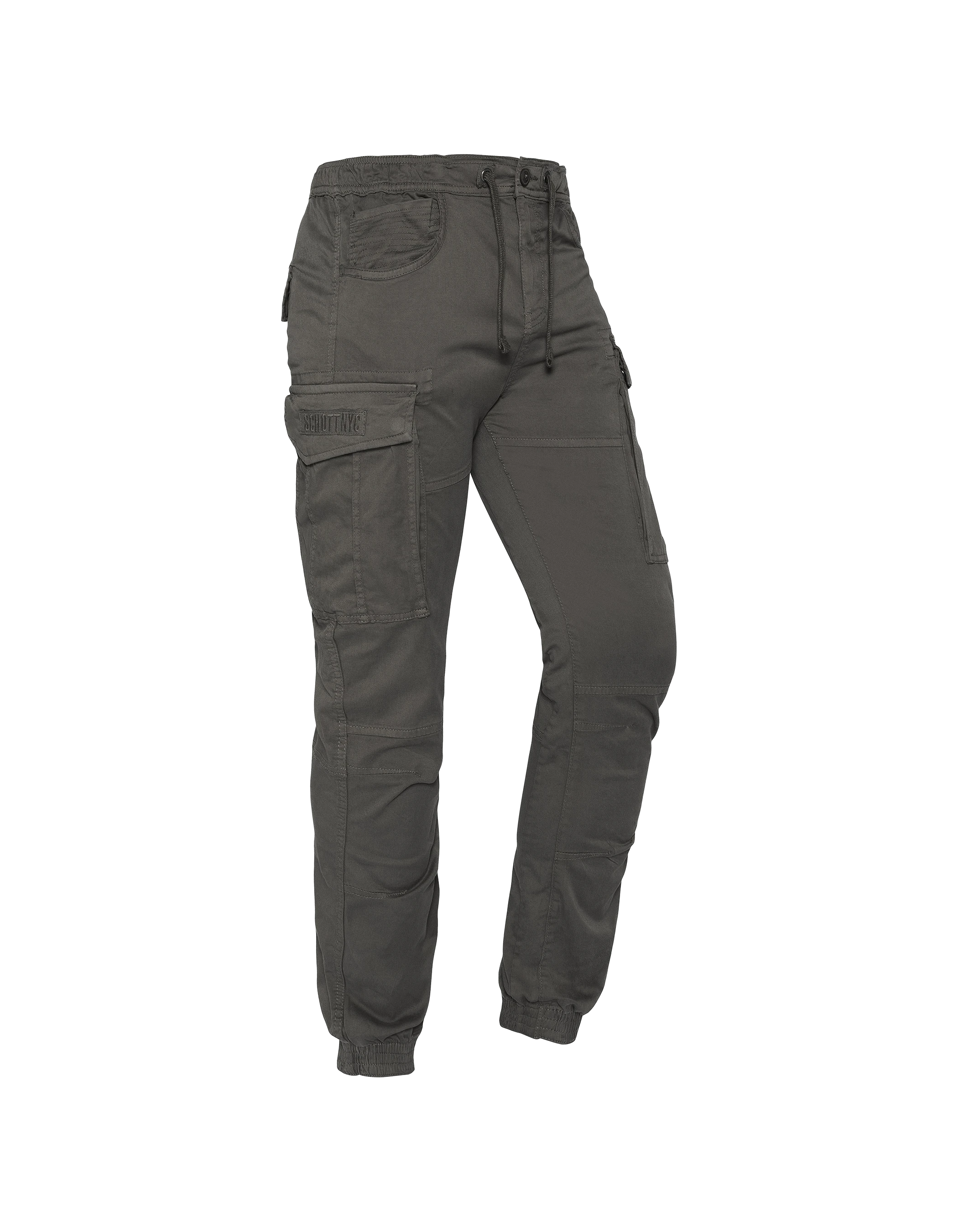 Charcoal running cargo pants-3