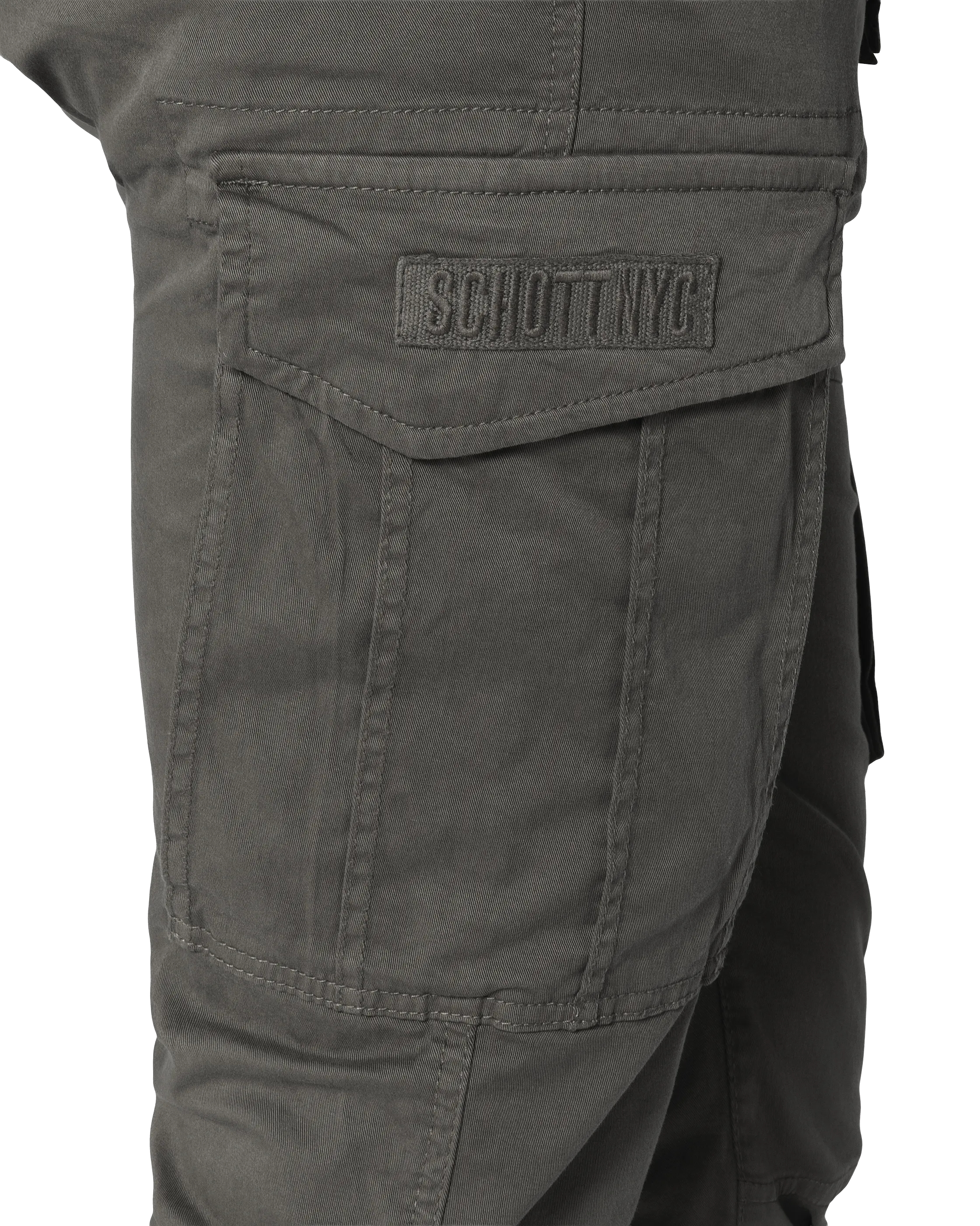 Charcoal running cargo pants-5