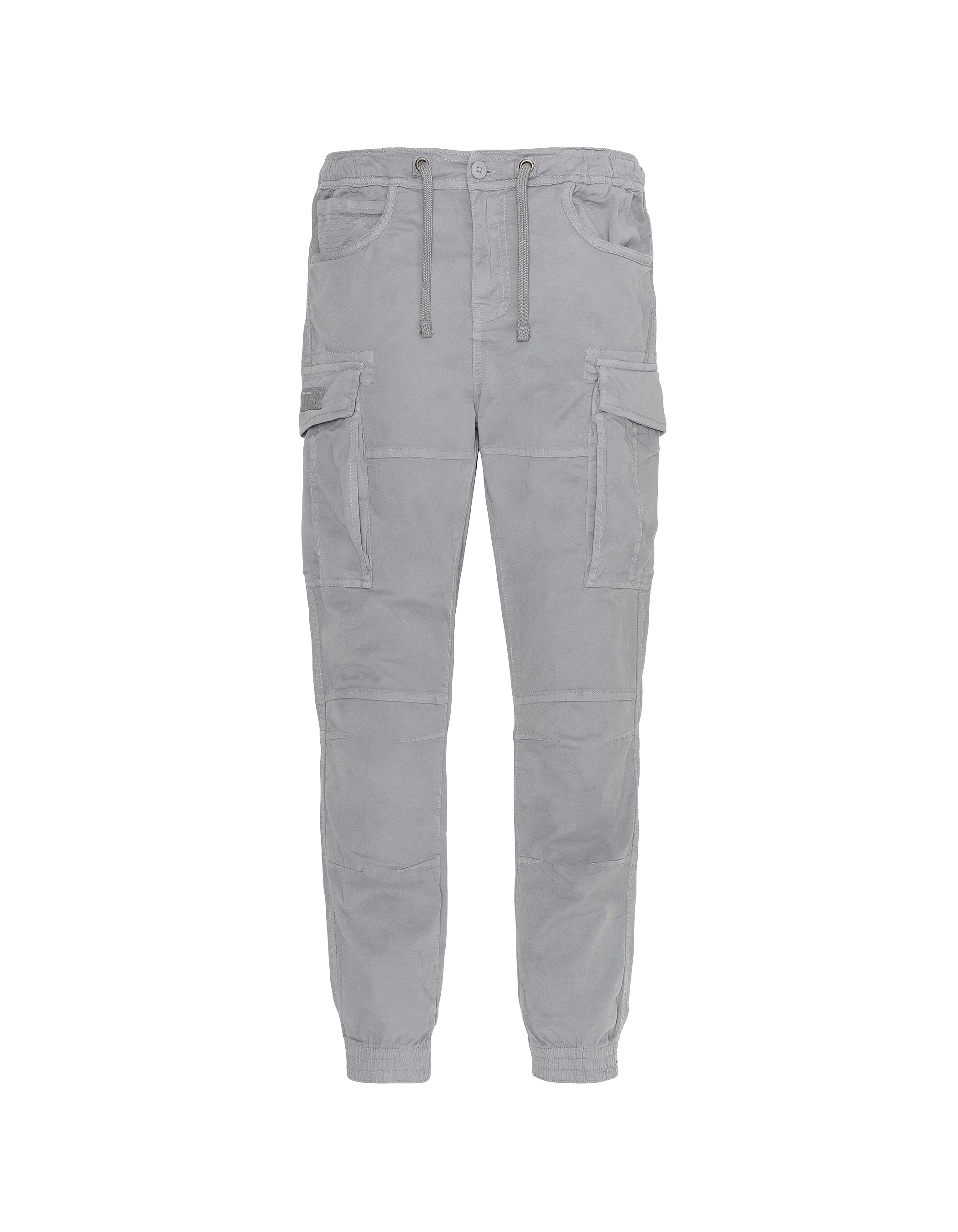 Pantalones de carga gris claro-1