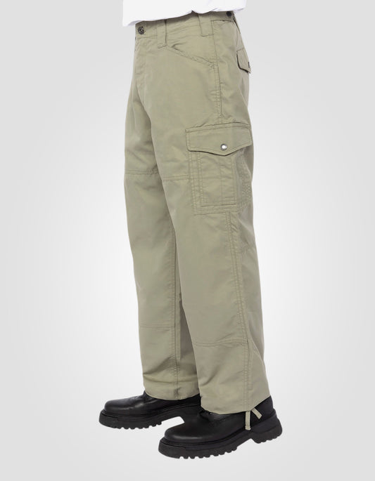 Pantalones de carga de sabio caqui