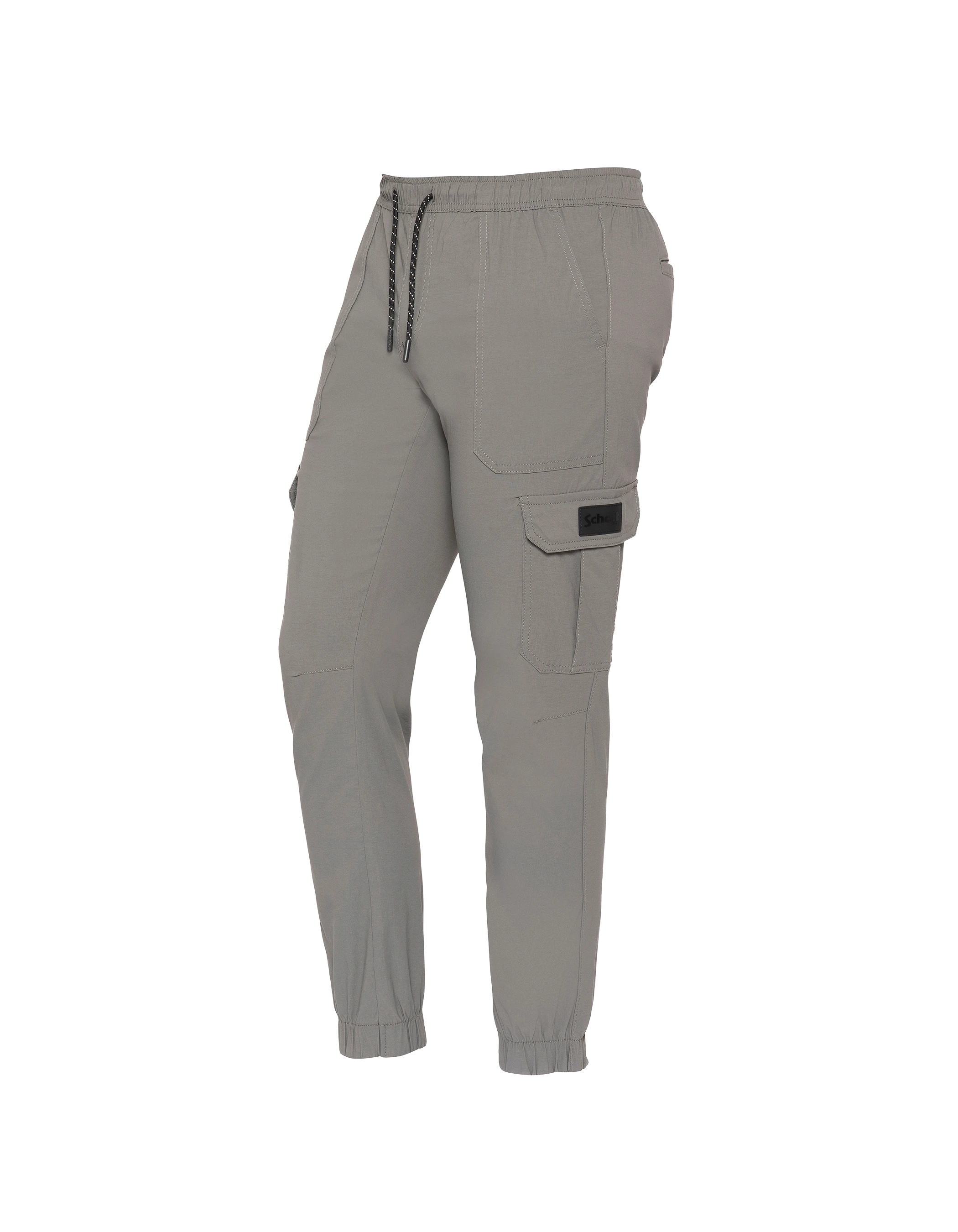 Charcoal cargo jogger pants-4
