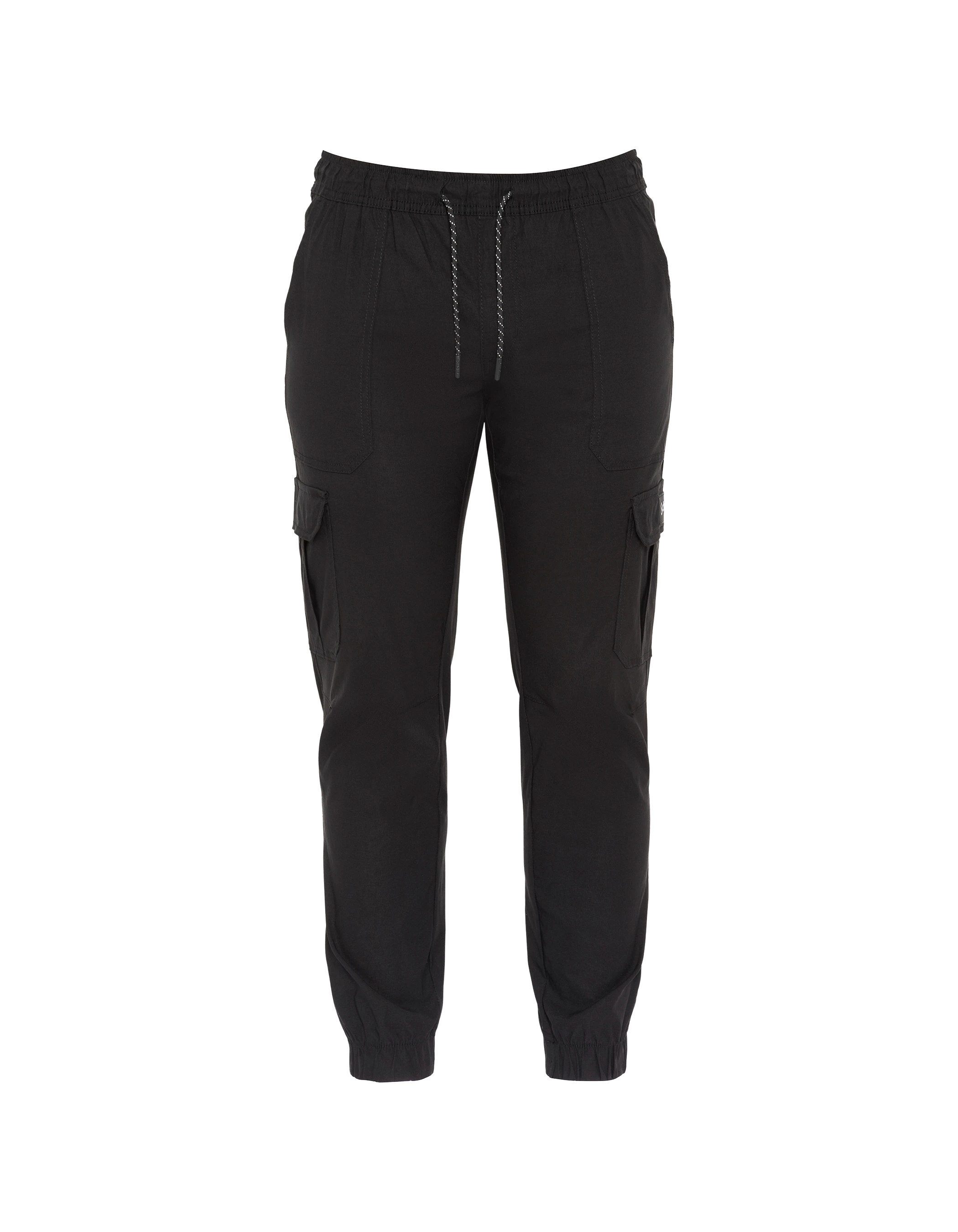 Black cargo jogger pants-1