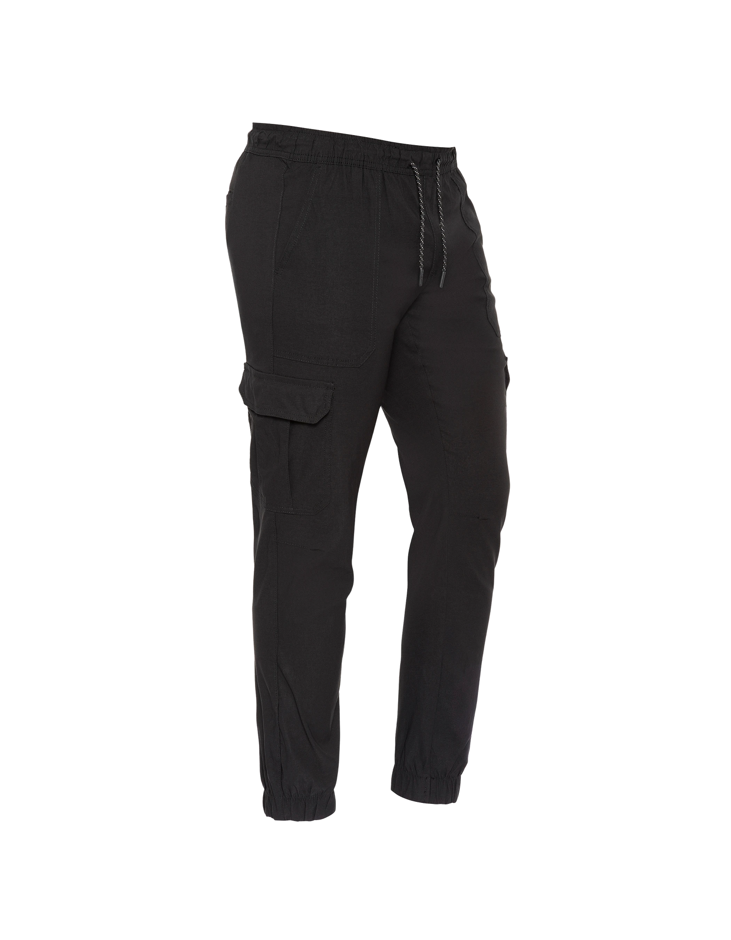 Black cargo jogger pants