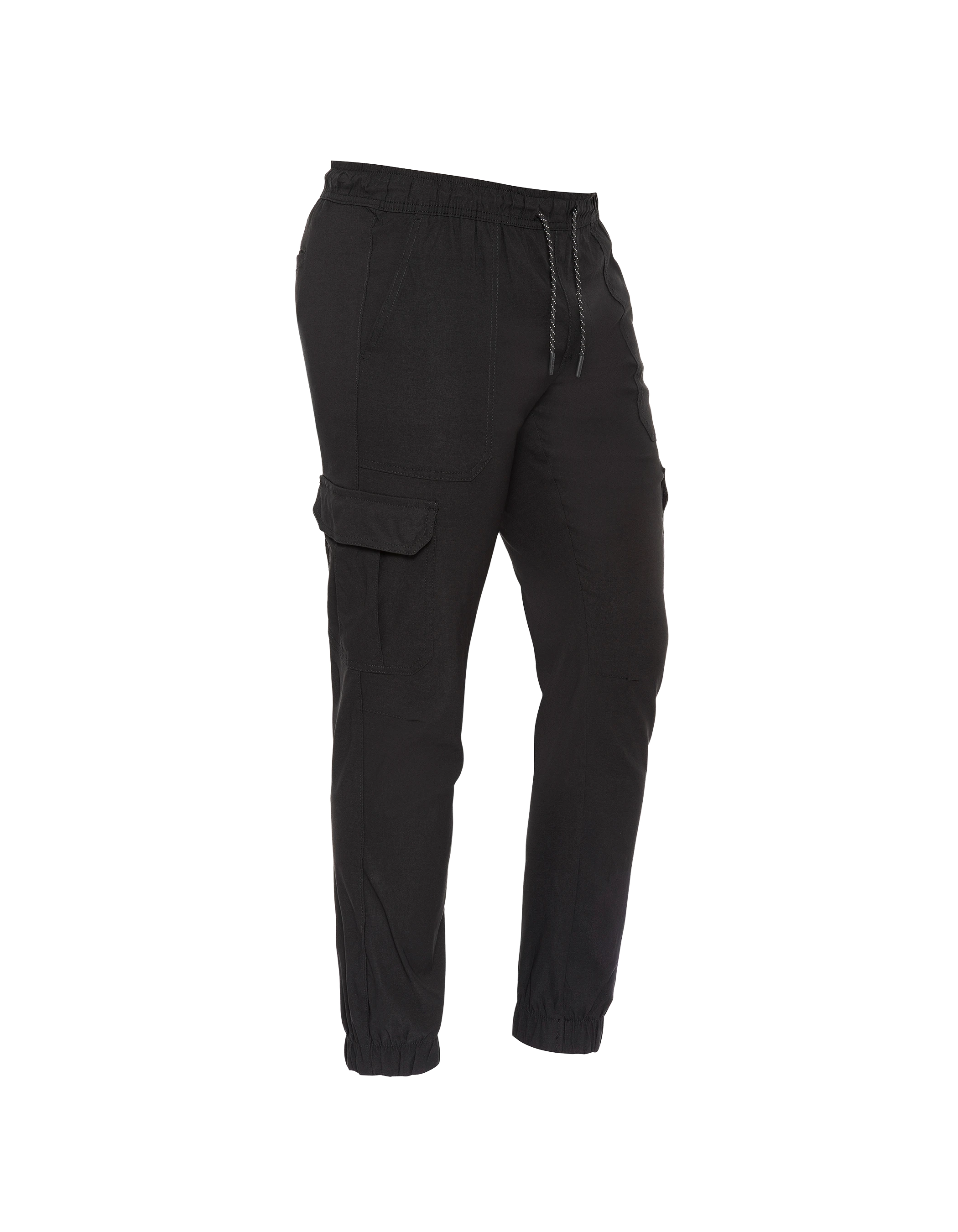 Black cargo jogger pants-3