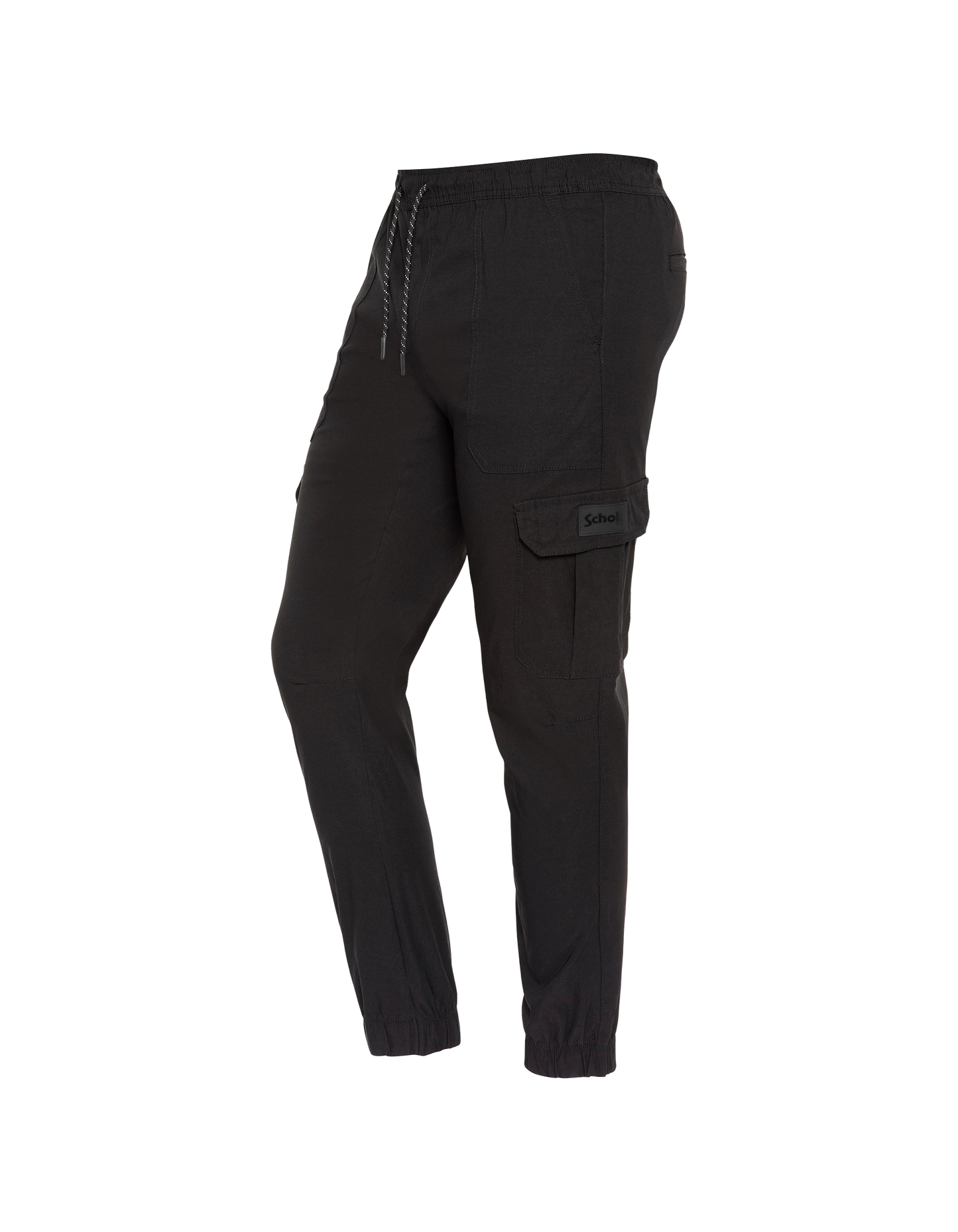 Black cargo jogger pants