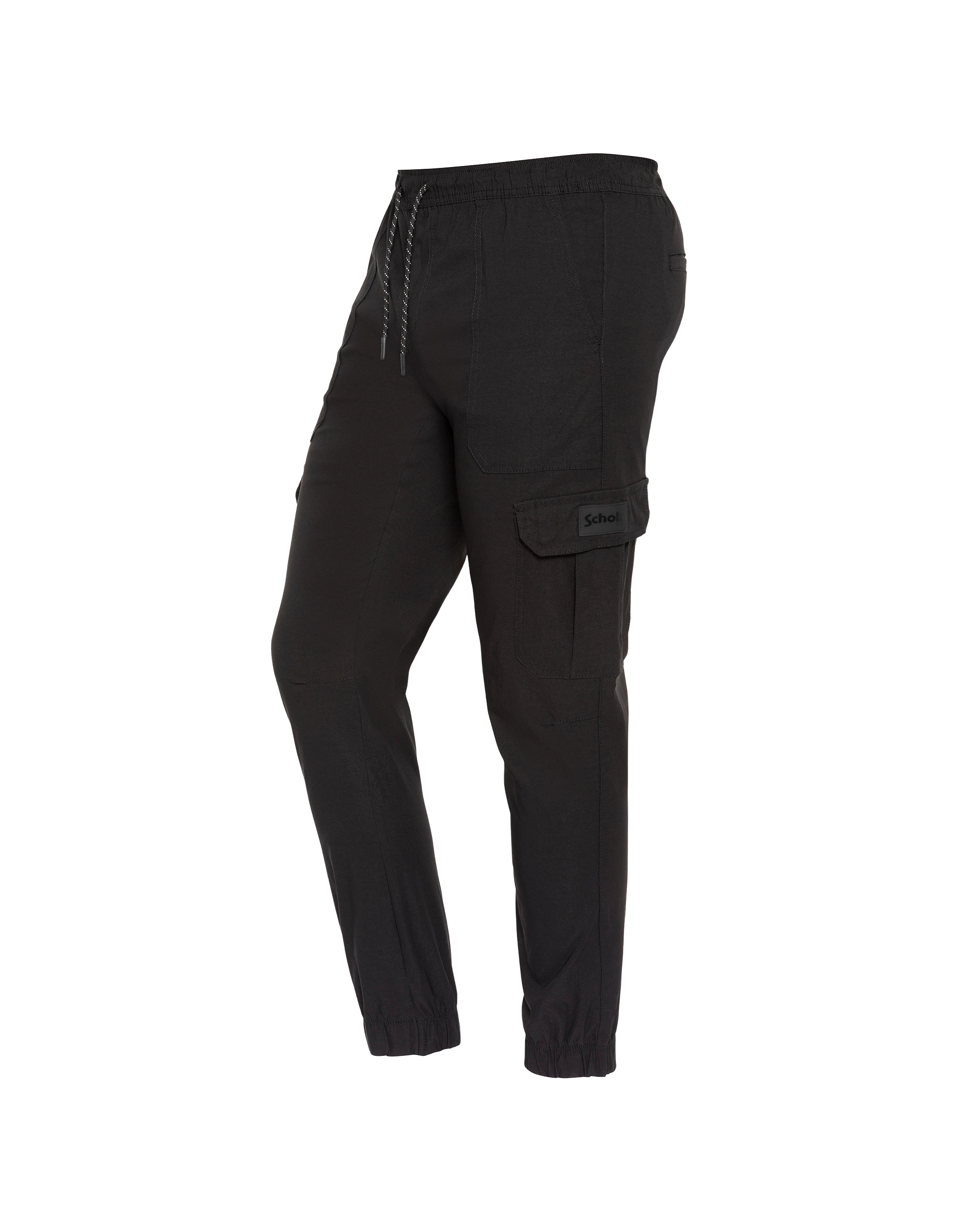 Black cargo jogger pants-4