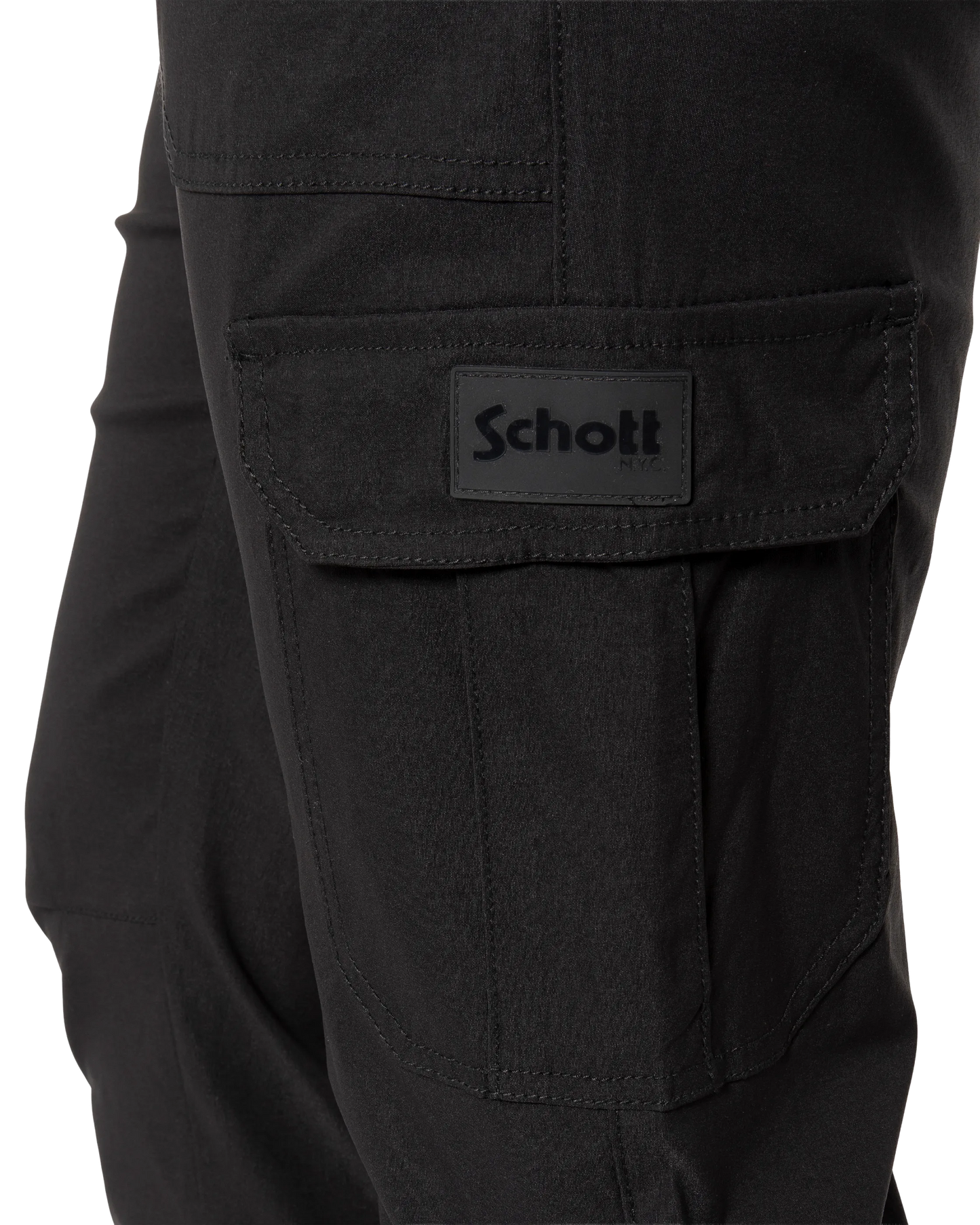 Black cargo jogger pants
