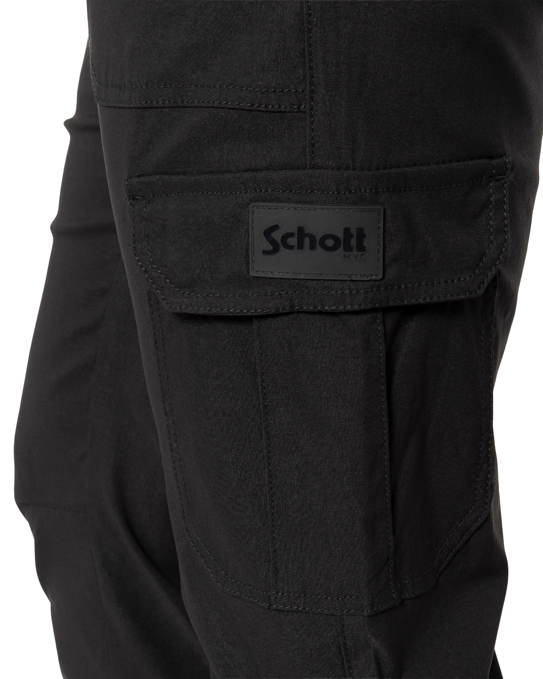 Black cargo jogger pants-5