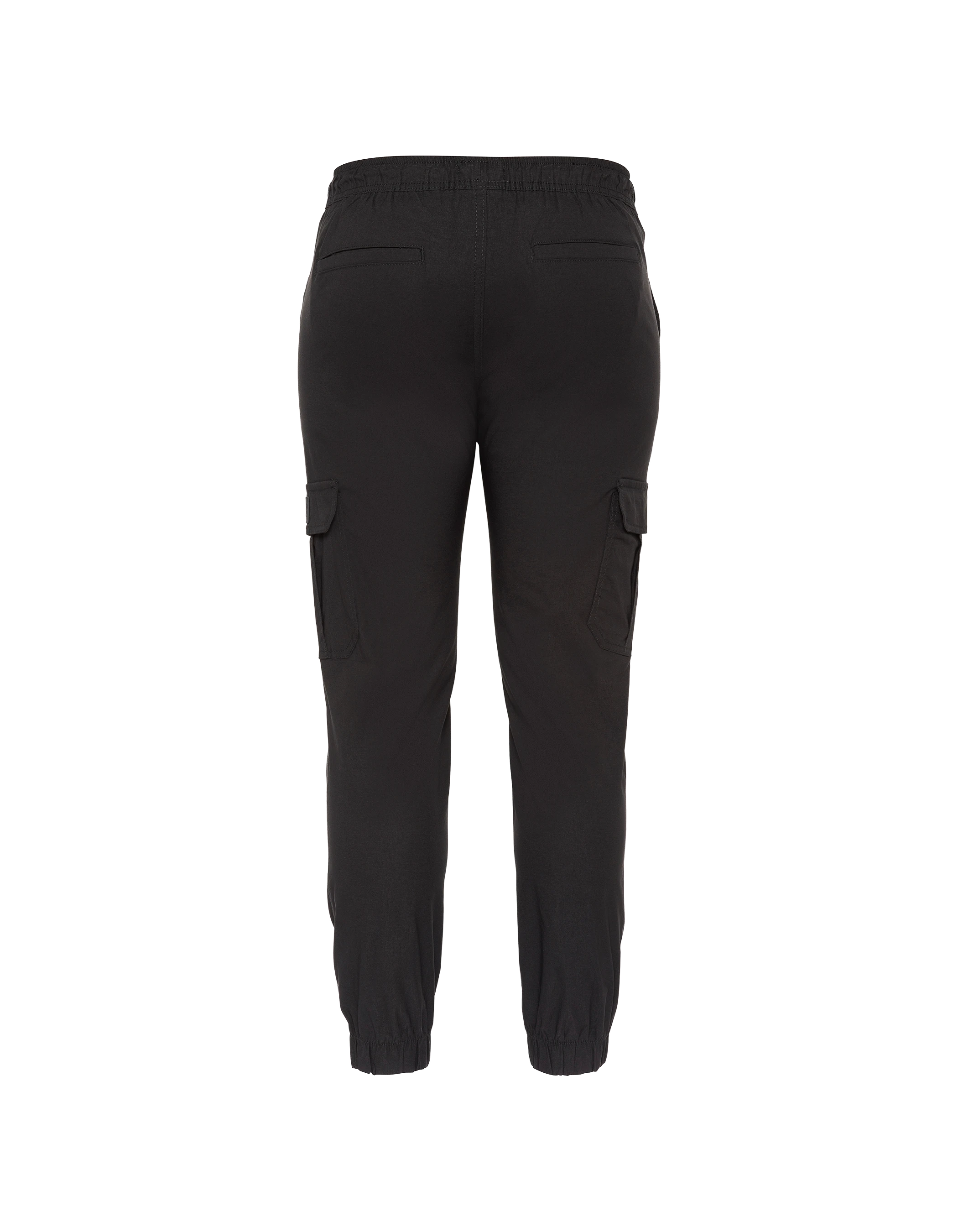Black cargo jogger pants-2