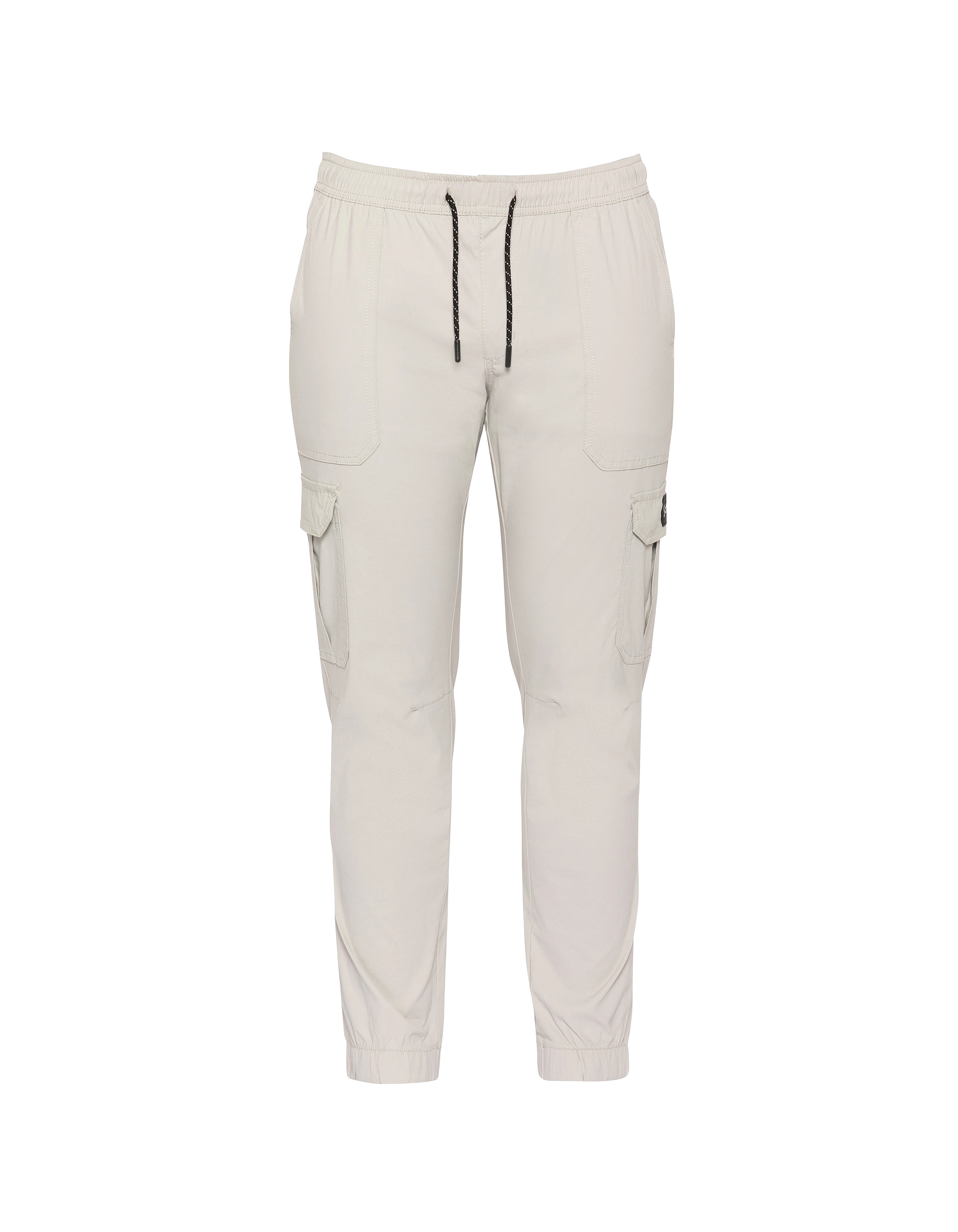 Light gray cargo jogger pants-1