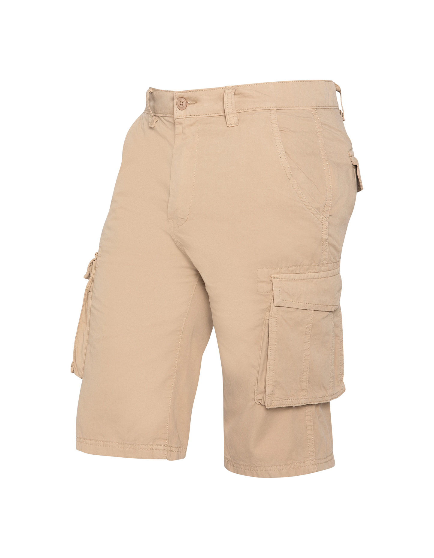 Short cargo beige multipoches