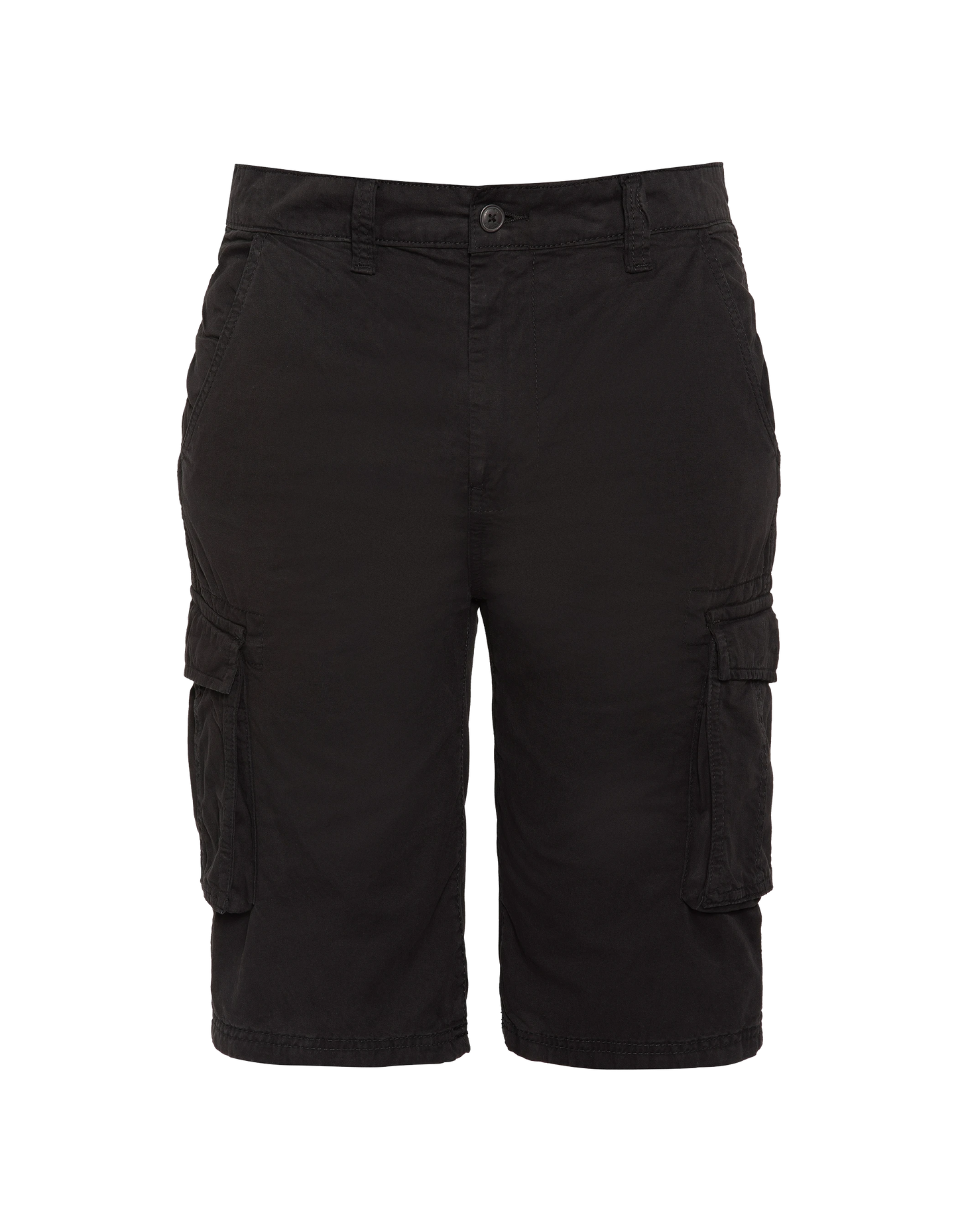 Short cargo noir multipoches
