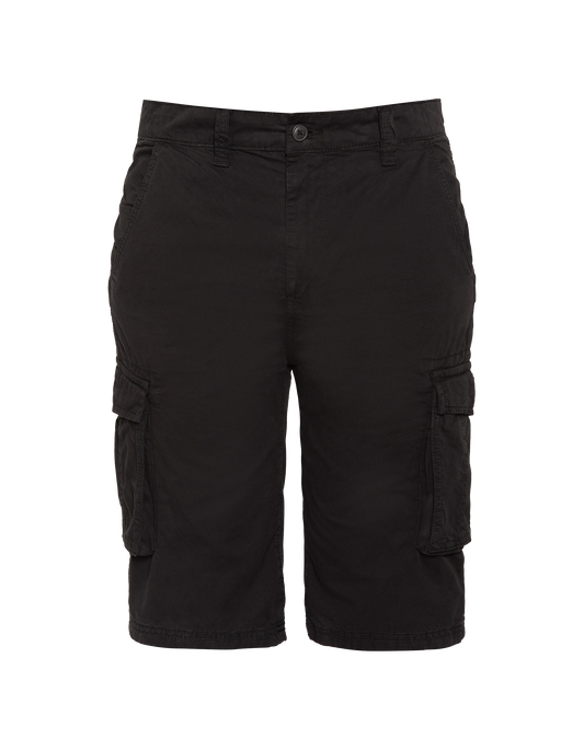 Multipoche Black Cargo Cargo Shorts