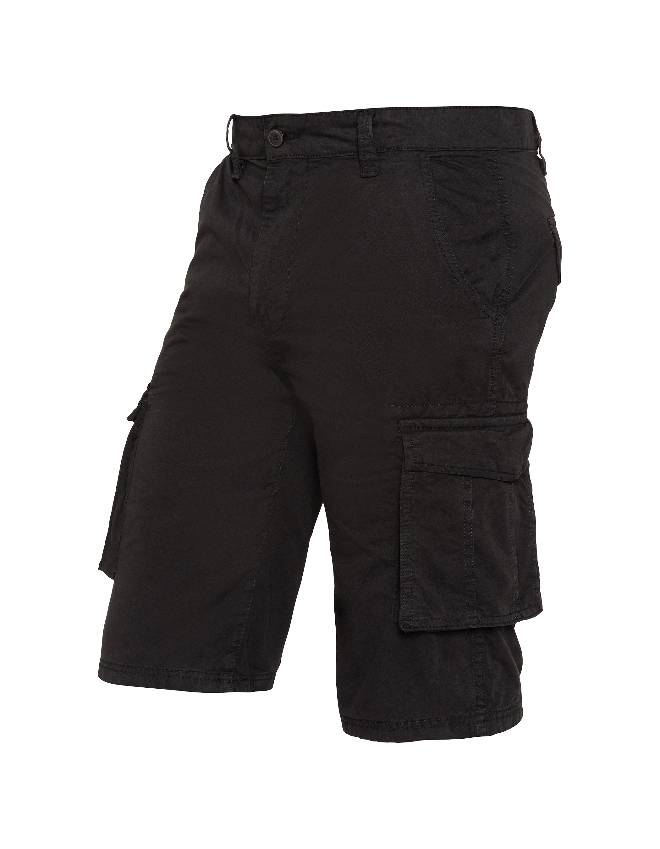 Short cargo noir multipoches-4