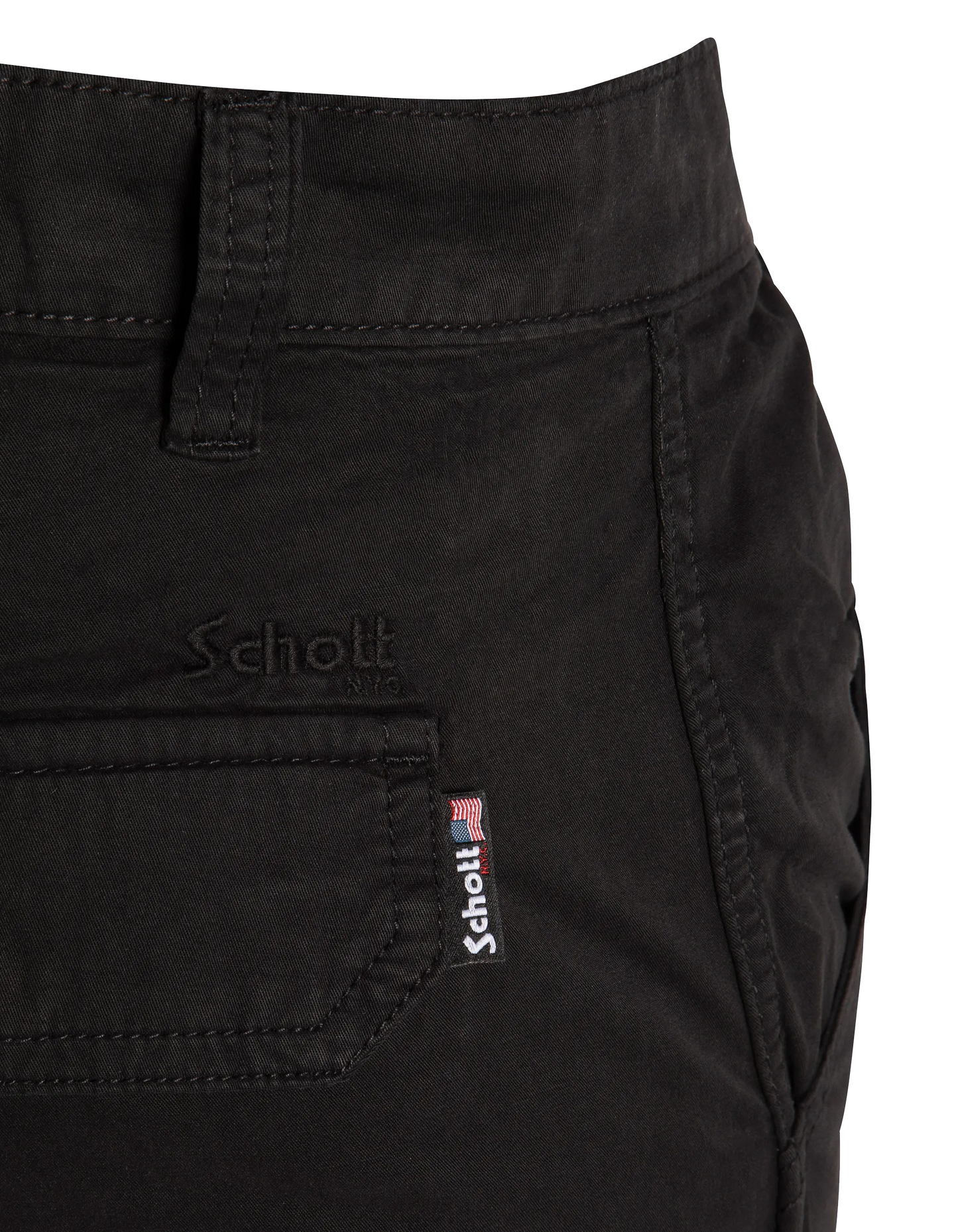 Short cargo noir multipoches