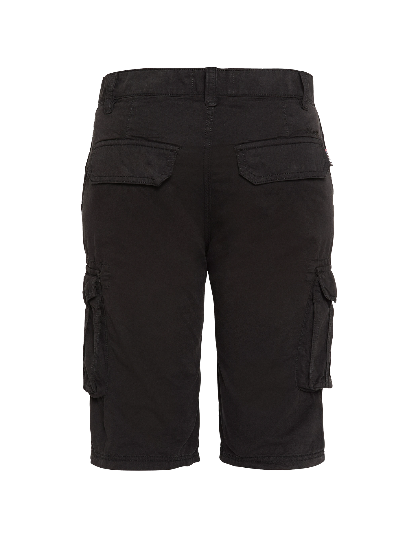 Short cargo noir multipoches