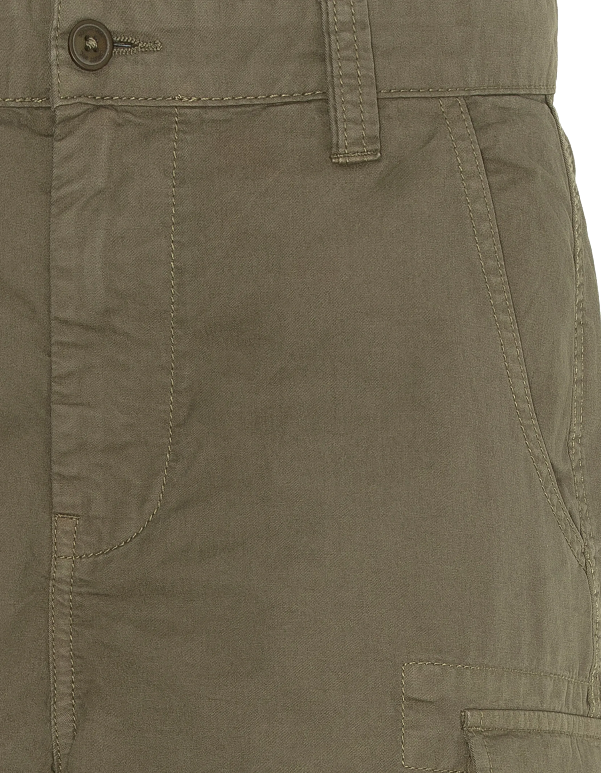 Cargo multipoche kaki pantacourt-3