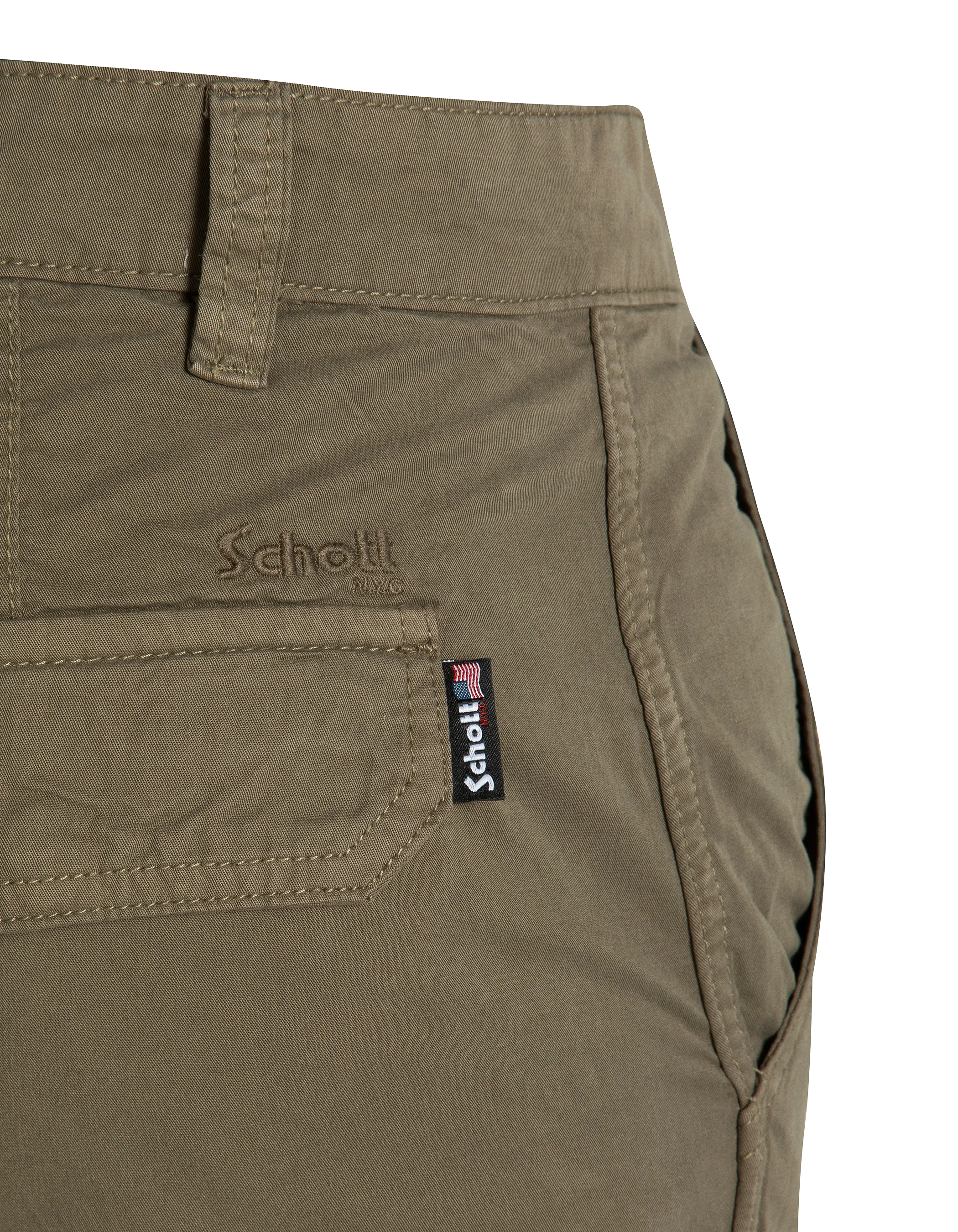 Multipoche khaki cargo pants-5