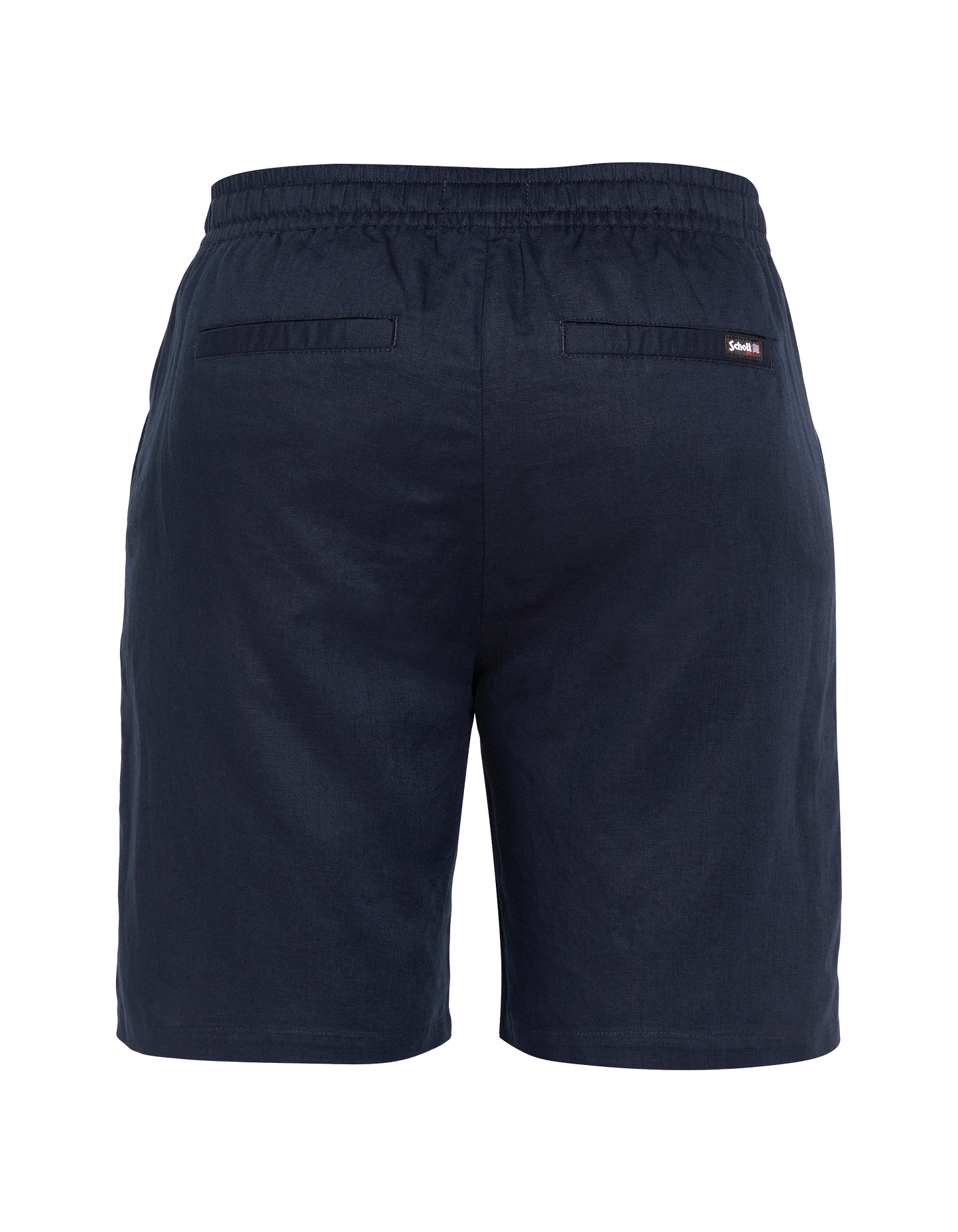 Marineblaue Shorts aus Leinenmischung