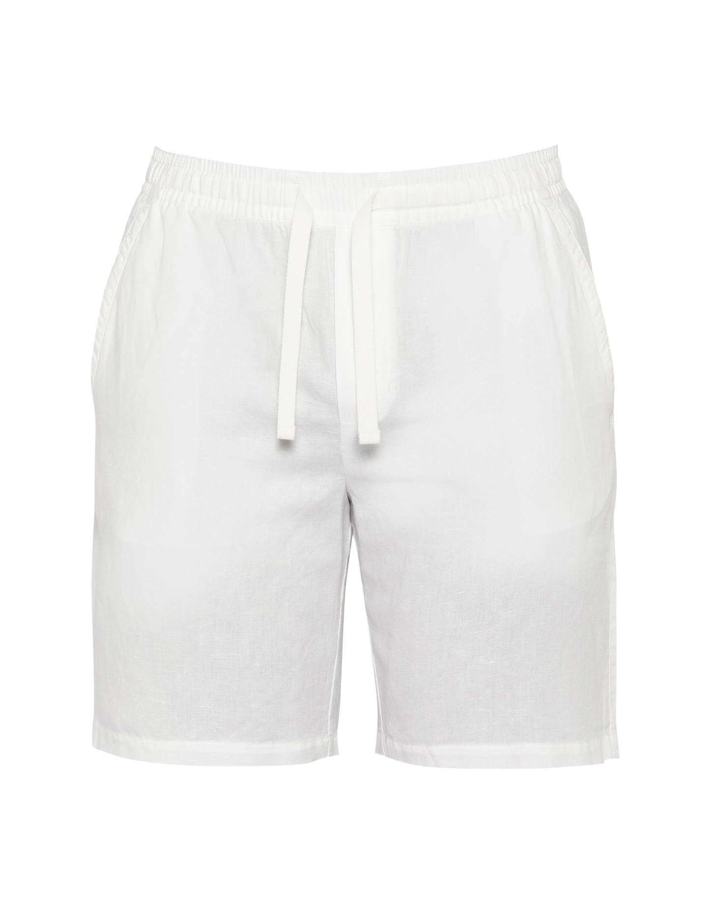 Weiße Shorts aus Leinenmischung