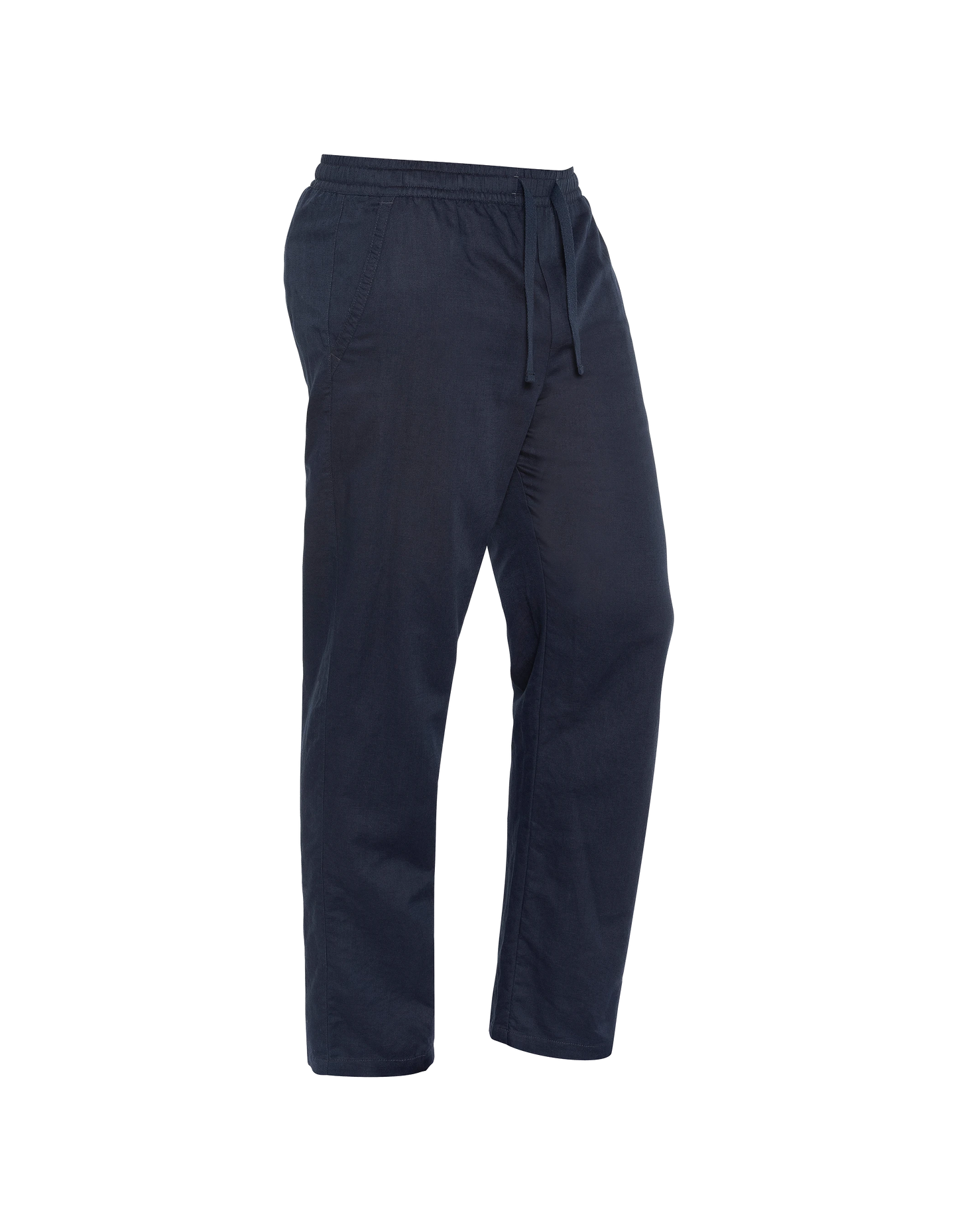 Marineblaue Hose aus Leinenmischung