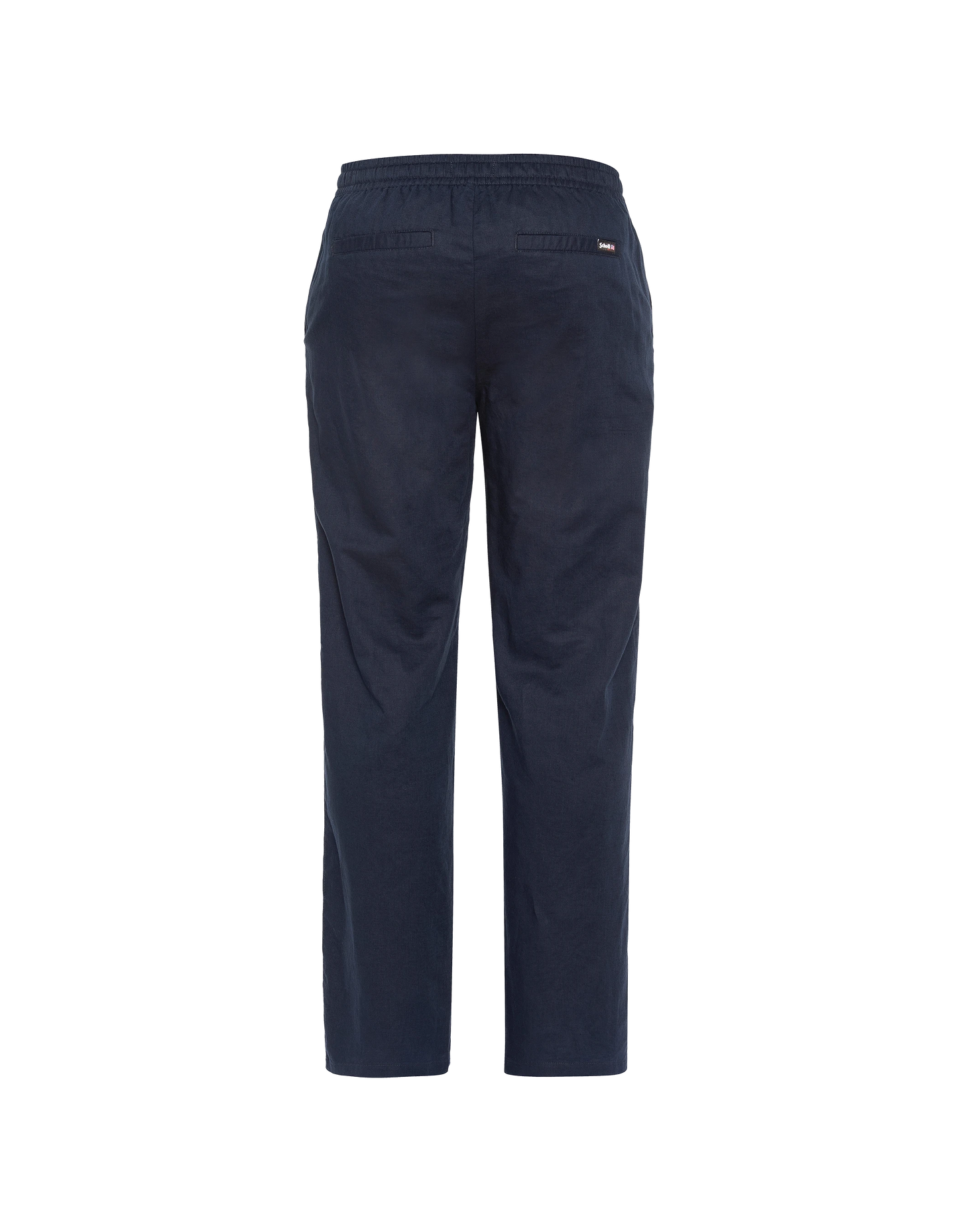 Marineblaue Hose aus Leinenmischung