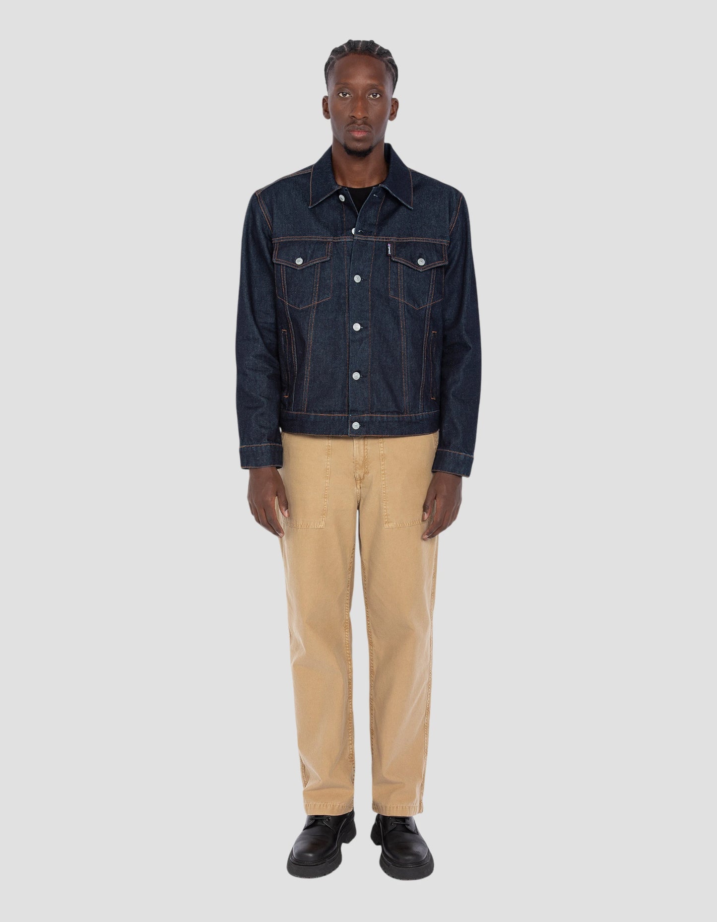 Giacca da camionista lordo in denim