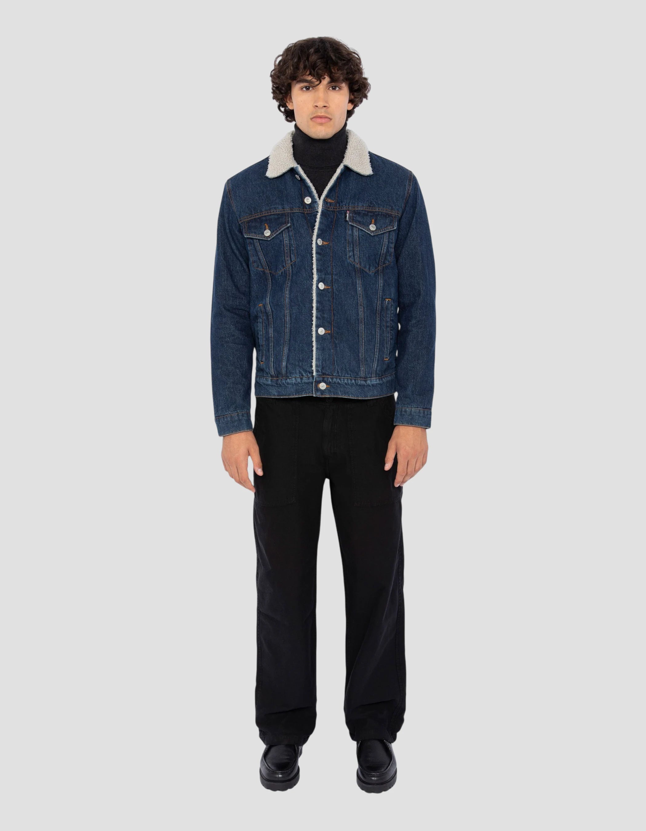 Blue Trucker jacket-1