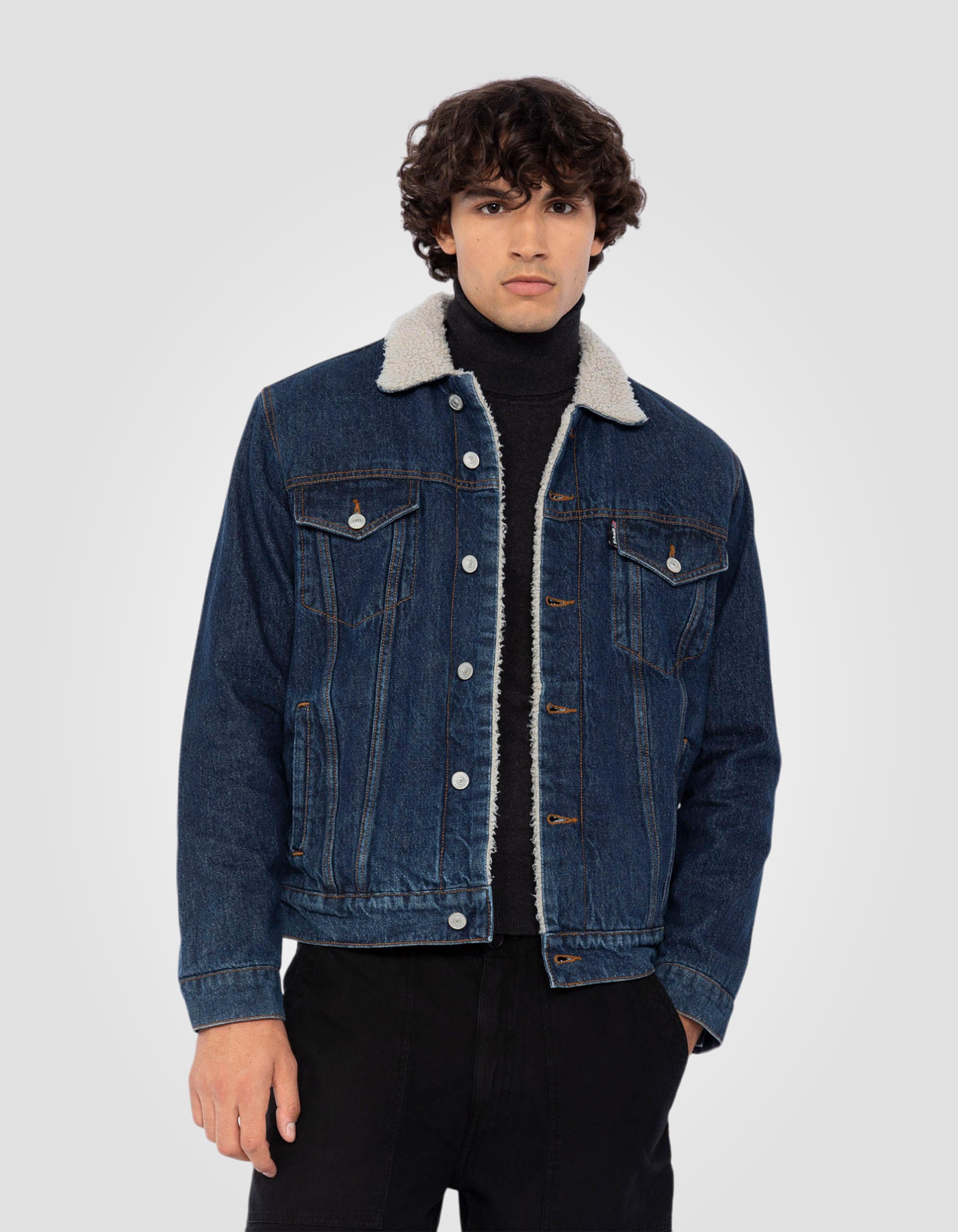 Blue Trucker jacket-3