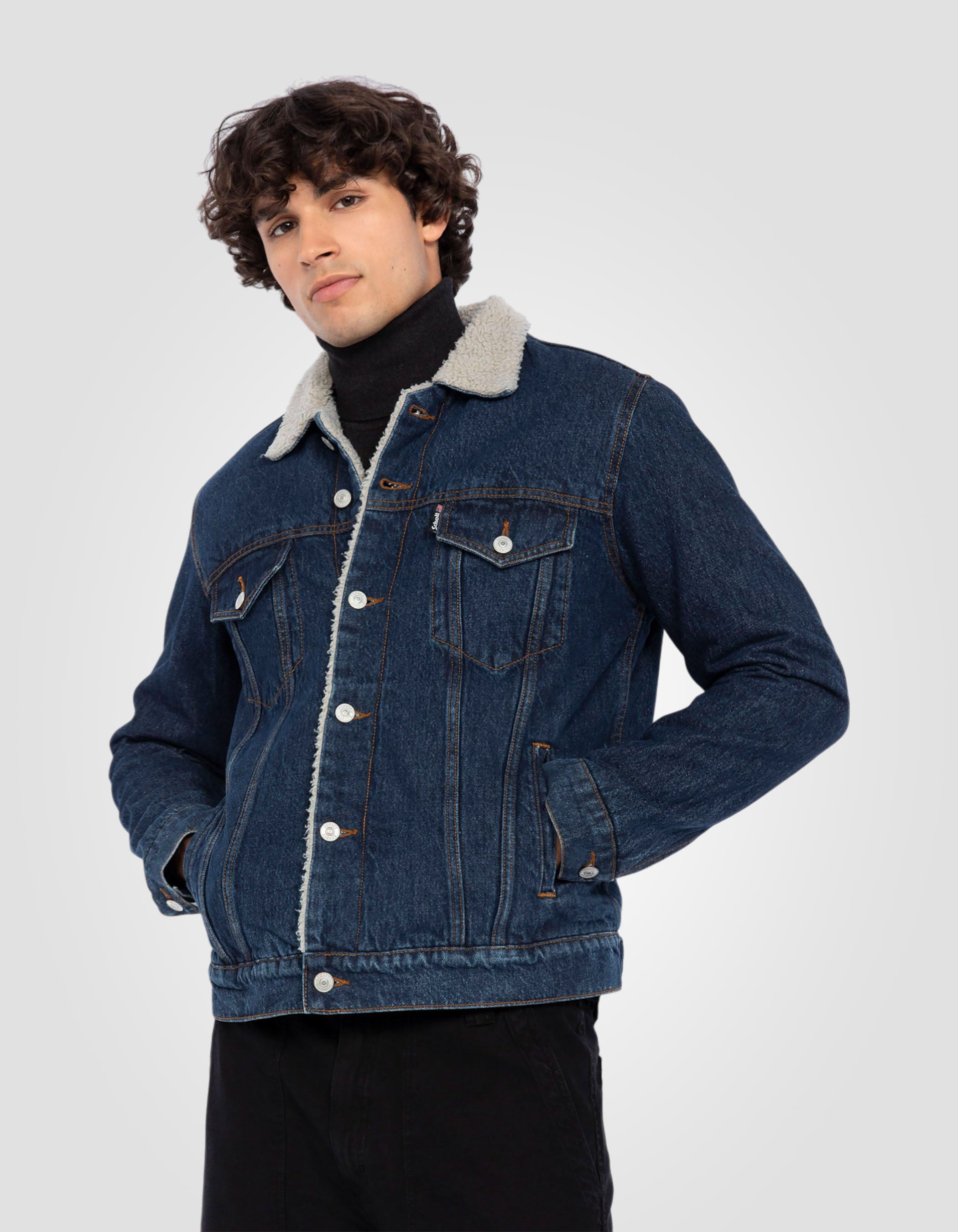 Blue Trucker jacket-4