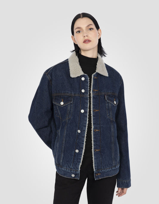 Blue Trucker jacket
