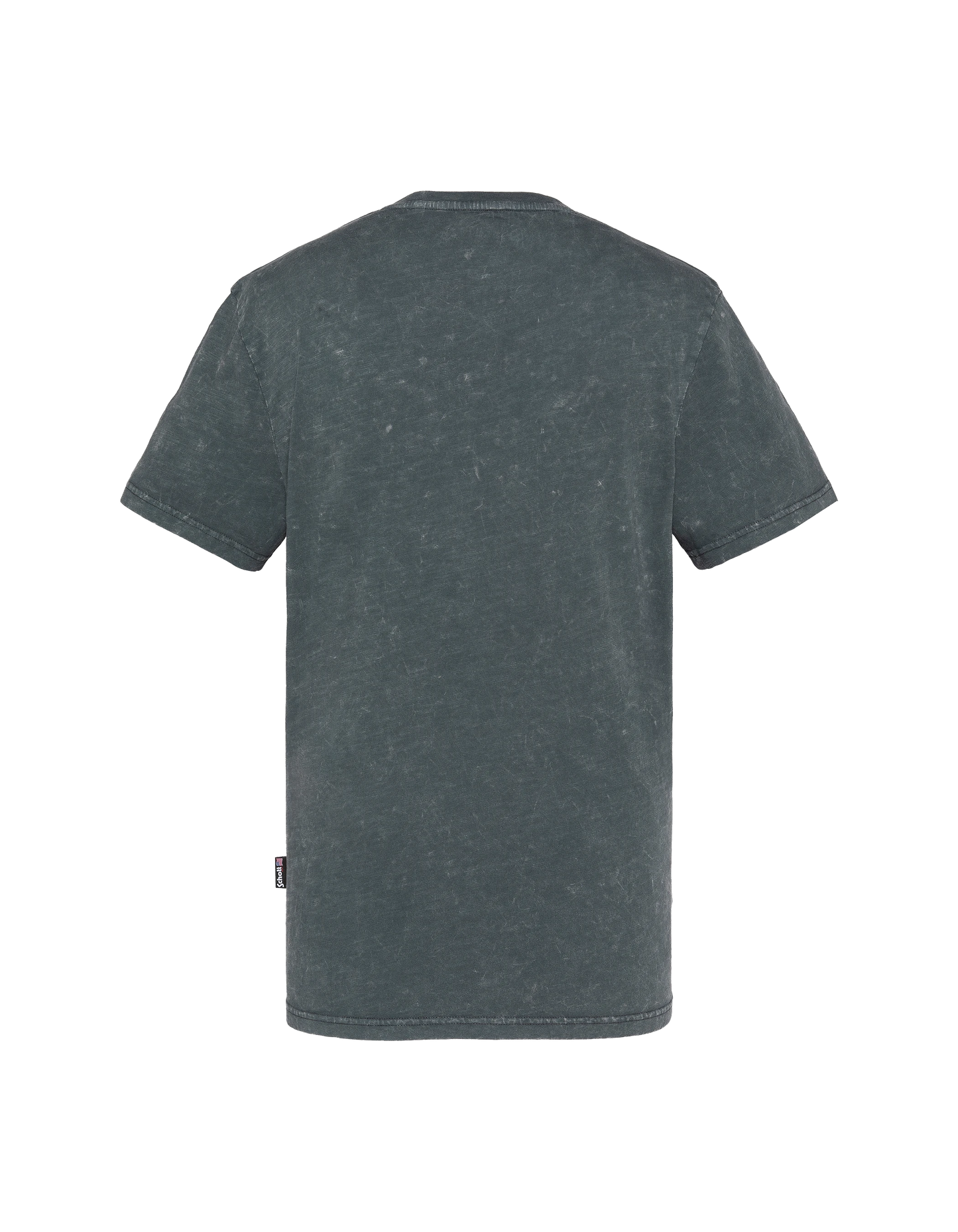 T-shirt biker antracite, effetto fiammato