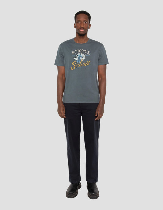 T-shirt biker cartoon anthracite