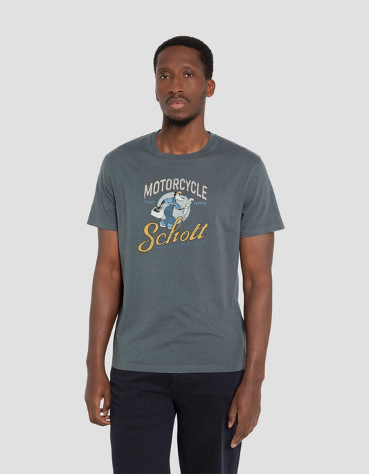 T-shirt biker cartoon anthracite