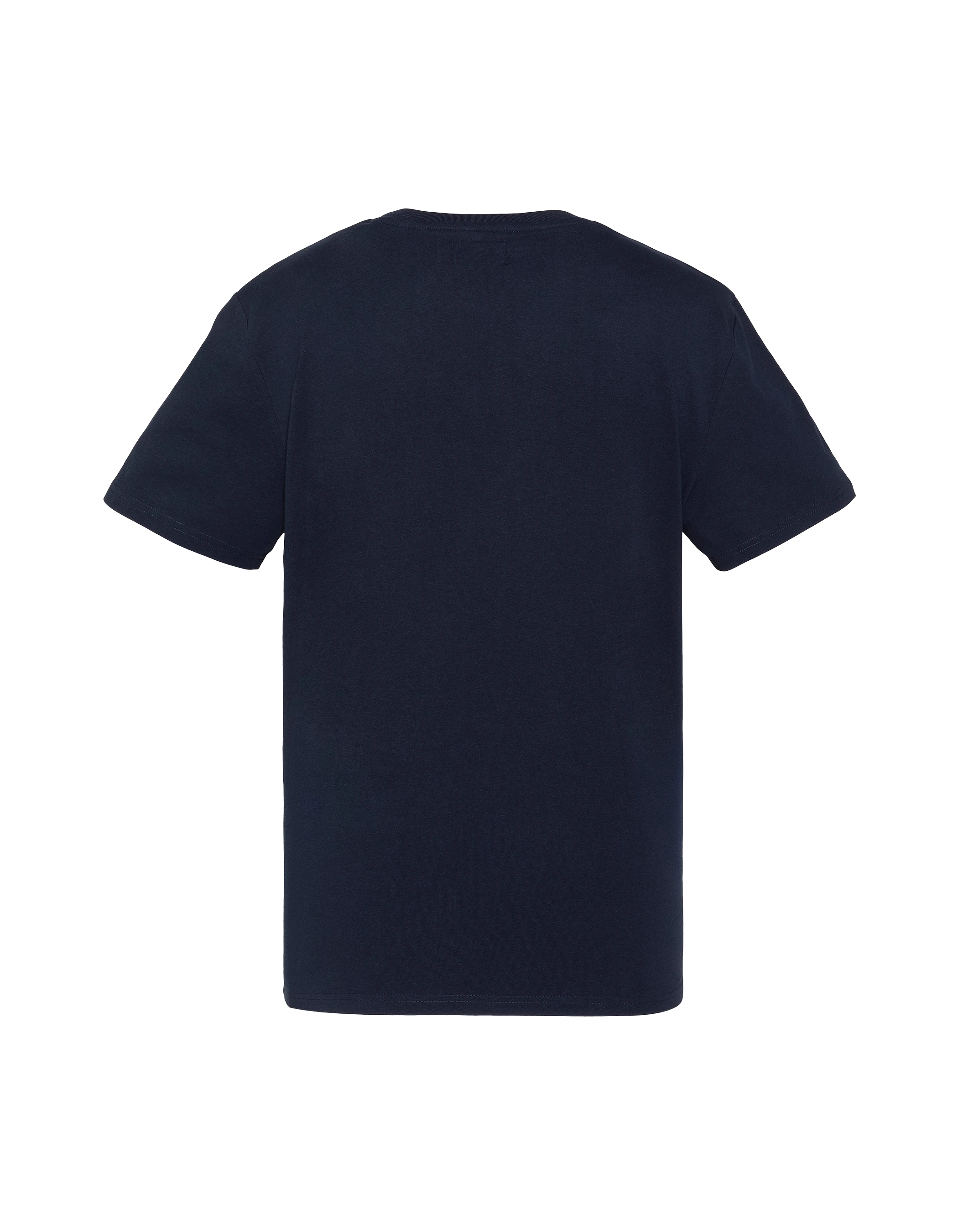 Marineblaues T-Shirt mit Vintage-Motorrad-Logo-Aufdruck-2
