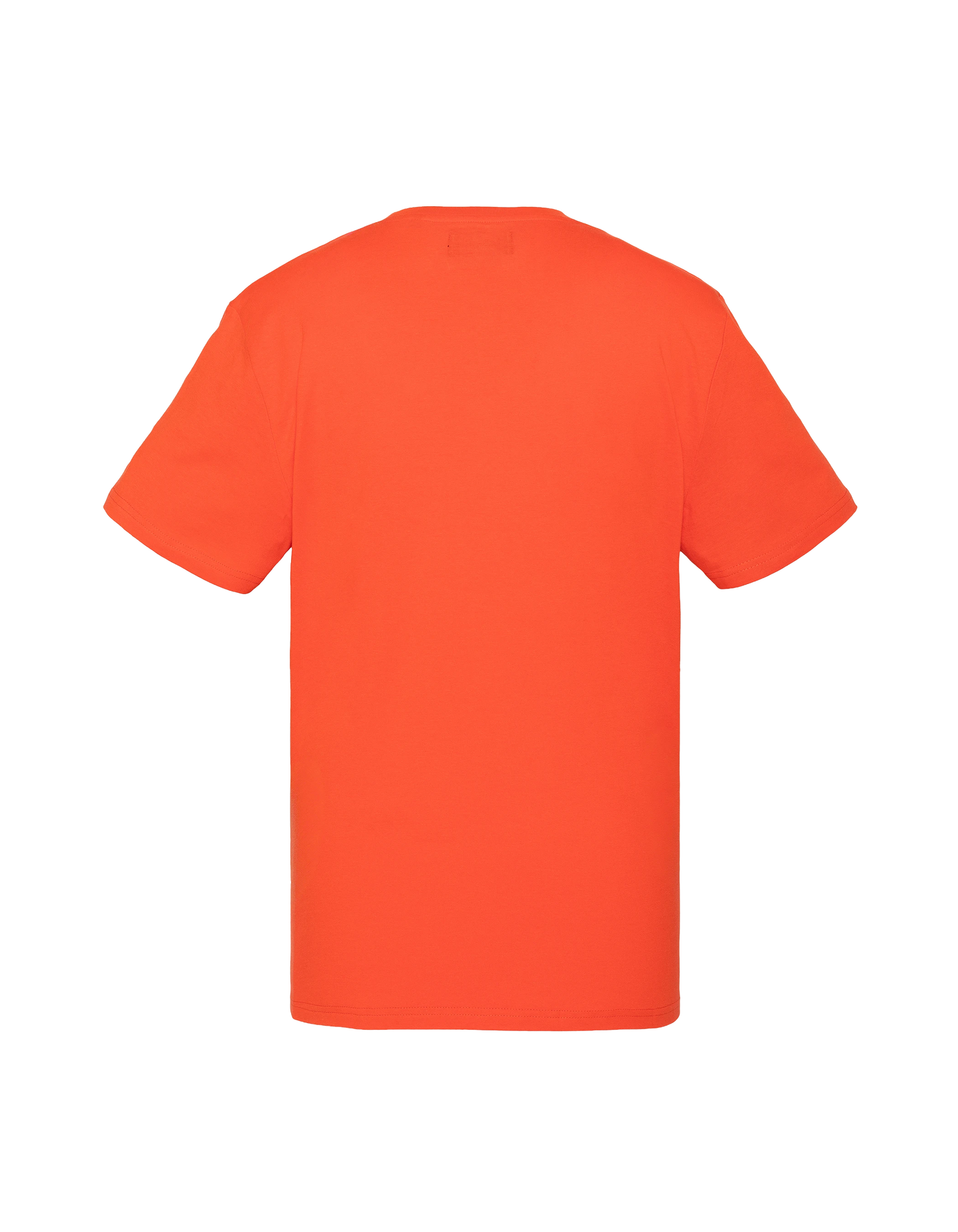 T-shirt orange imprimé logo moto vintage