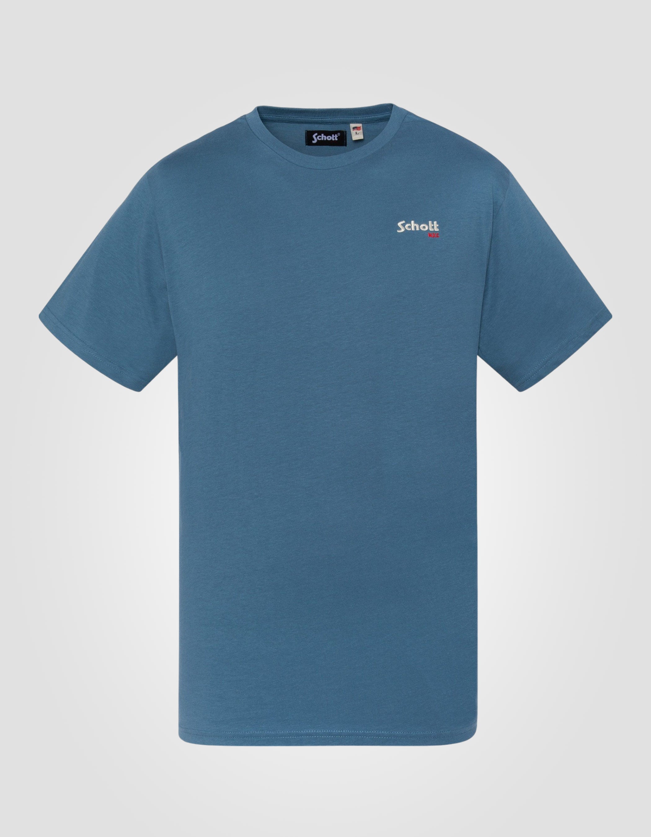 Blue embroidered t-shirt-1