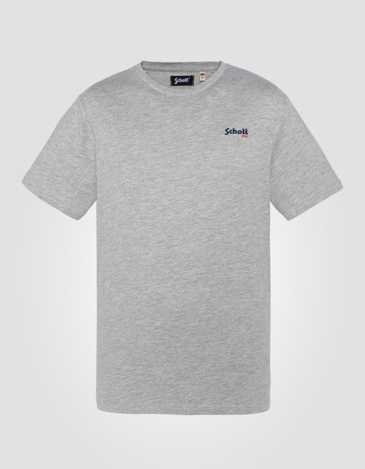 T-shirt ricamato grigio cinese