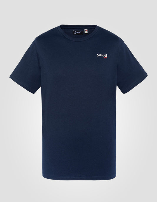 T-shirt brodé bleu marine