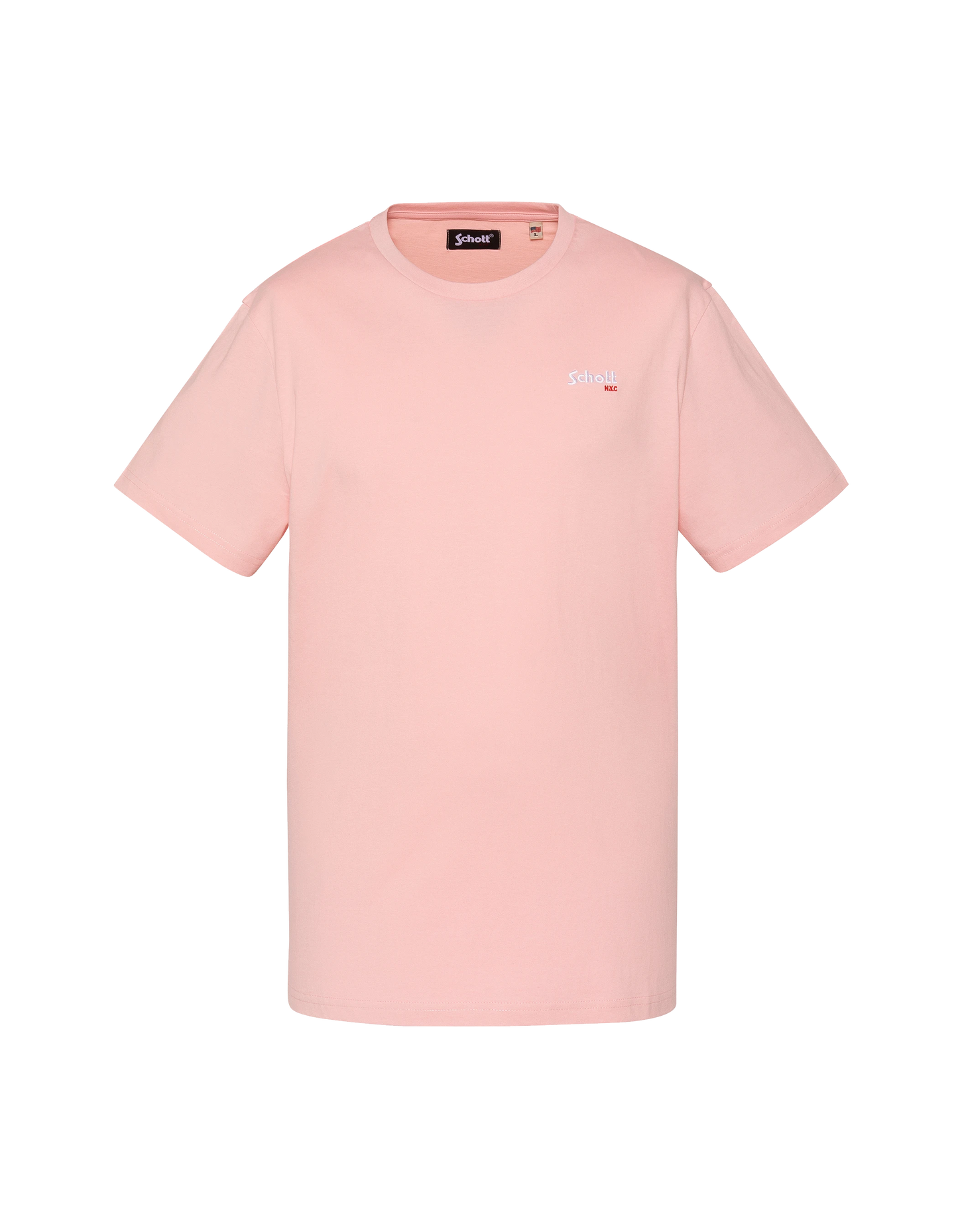 T-shirt brodé rose pâle