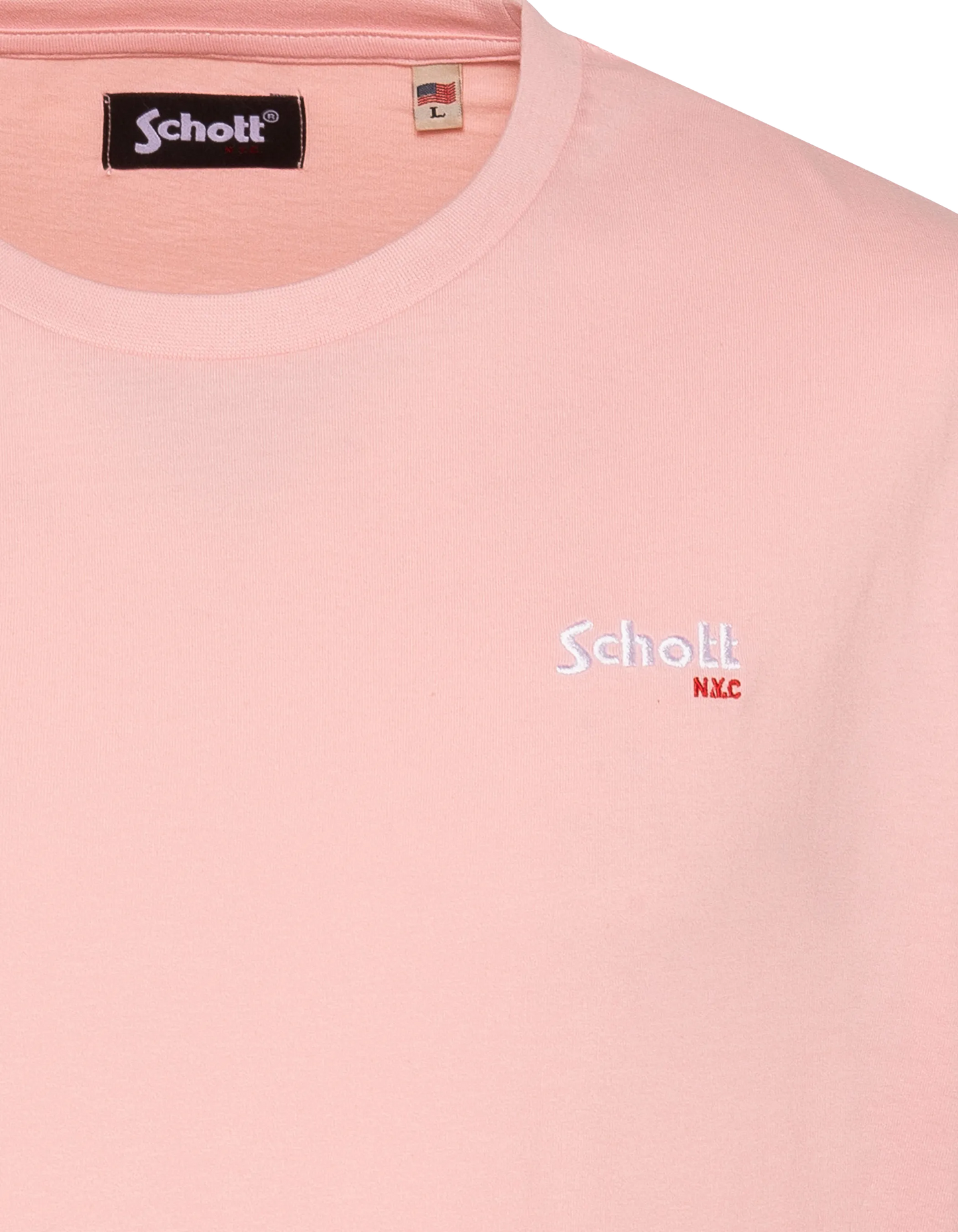 T-shirt brodé rose pâle