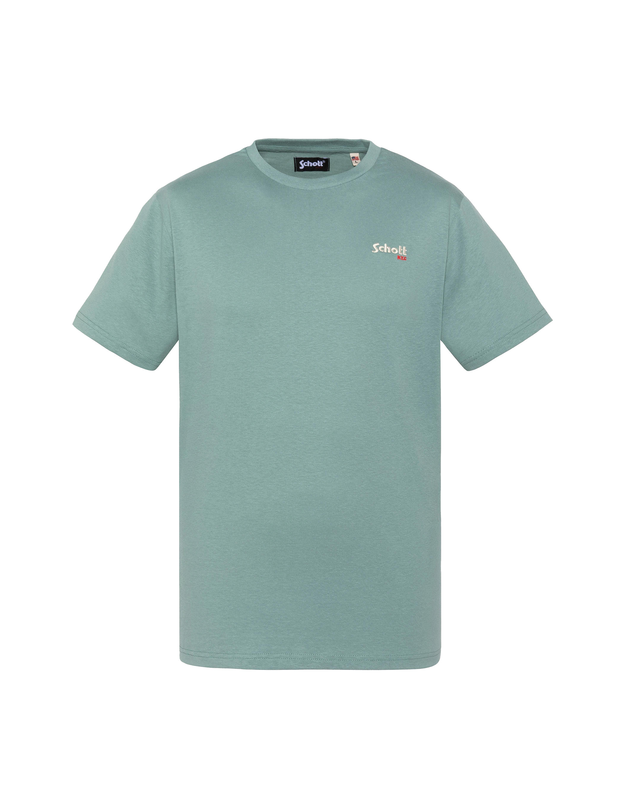 Sage khaki embroidered t-shirt-1