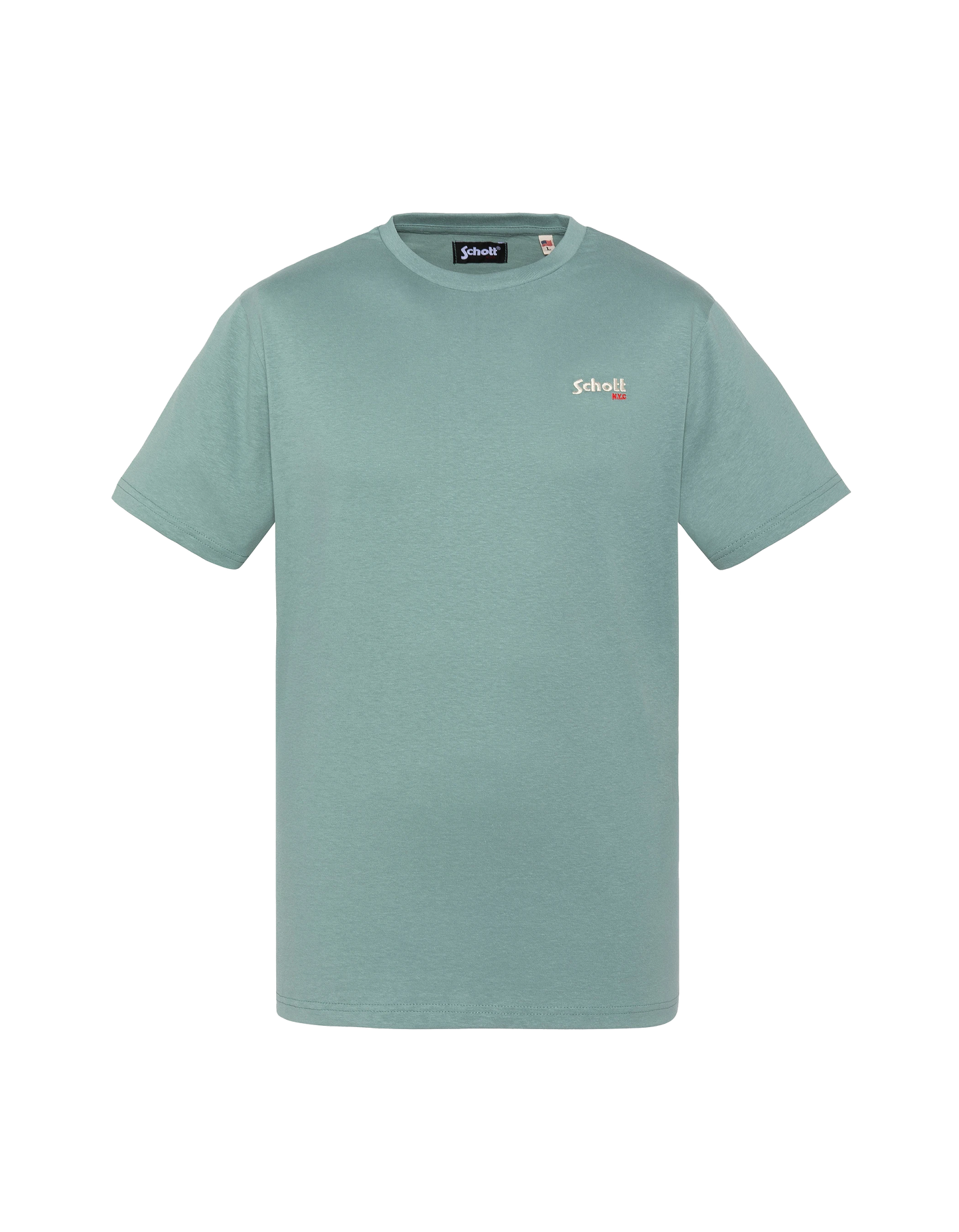 T-shirt brodé sage kaki