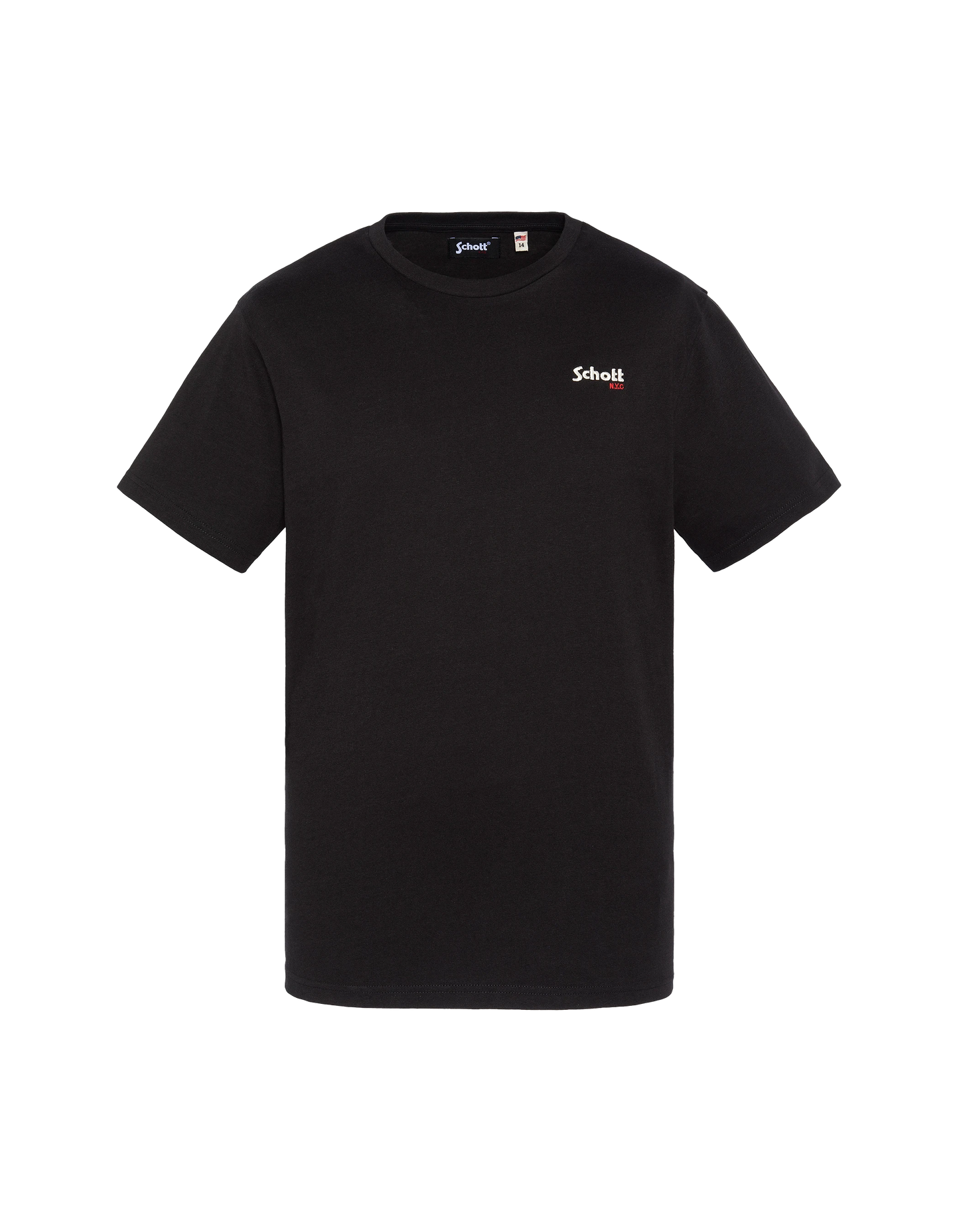 Maglietta nera ricamata per bambini