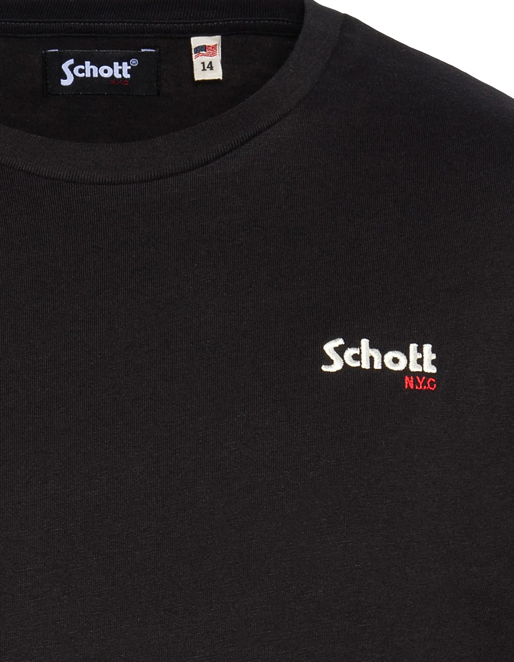 Maglietta nera ricamata per bambini-3