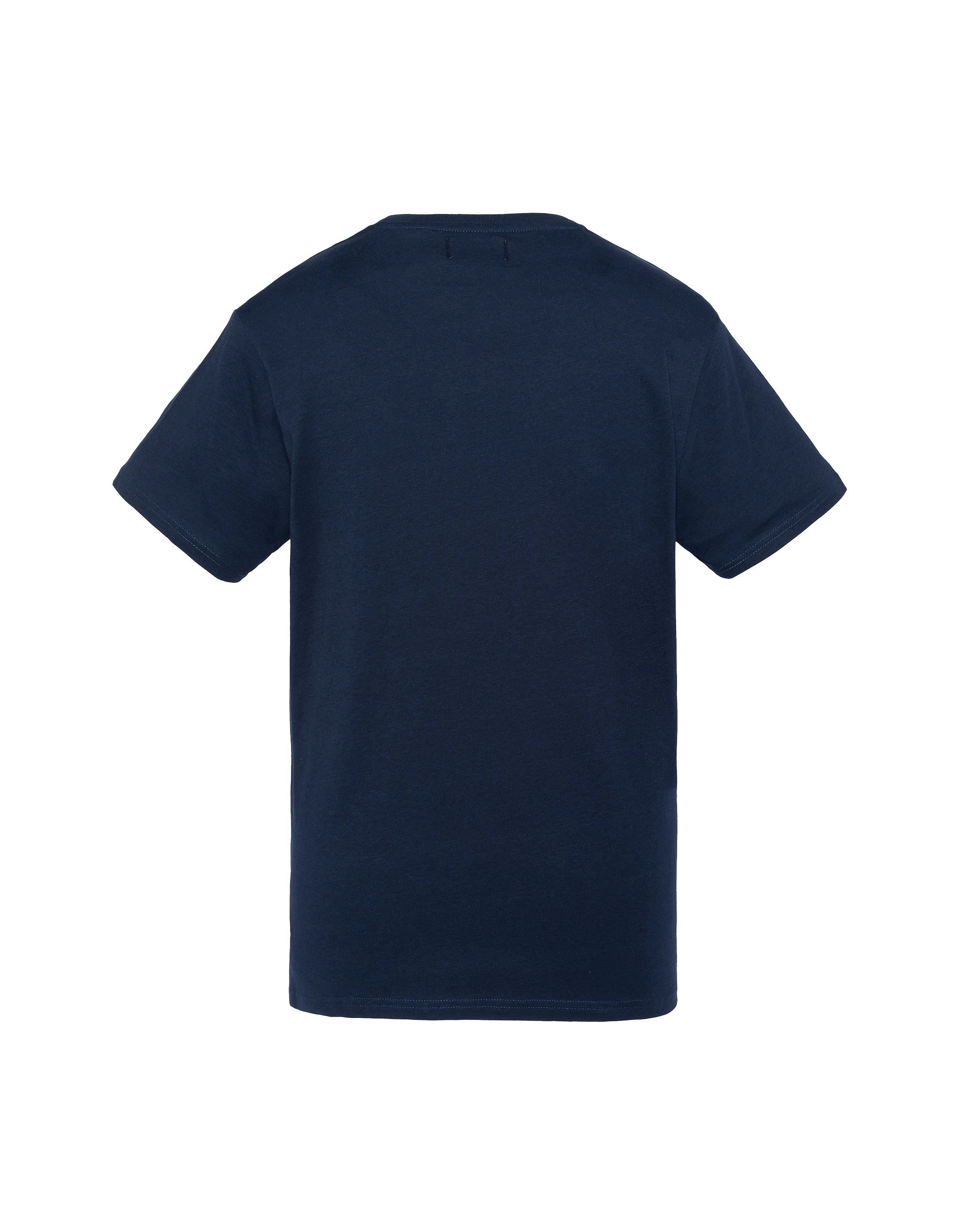 T-shirt blu scuro ricamato per bambini-2