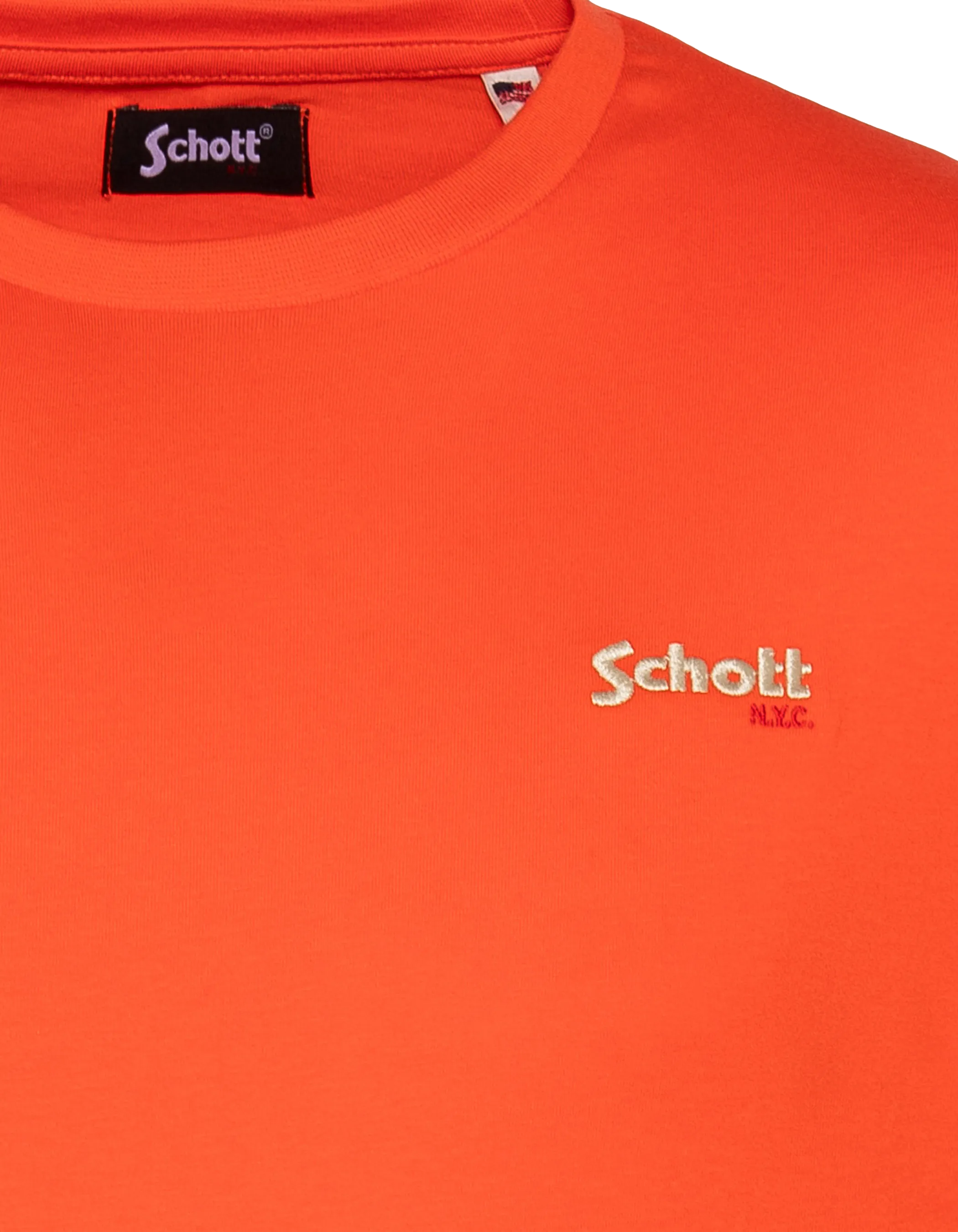 T-shirt arancione ricamato per bambini-3