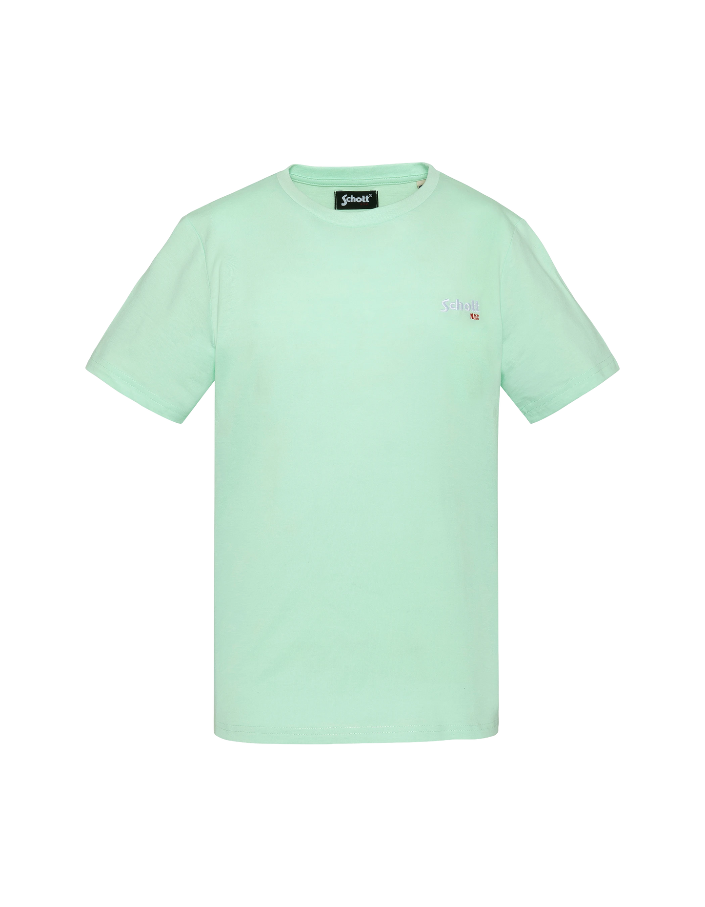 T-Shirt für Kinder mit Stickerei in Pastellgrün
