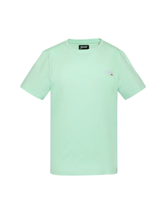 T-shirt vert pastel brodé enfant
