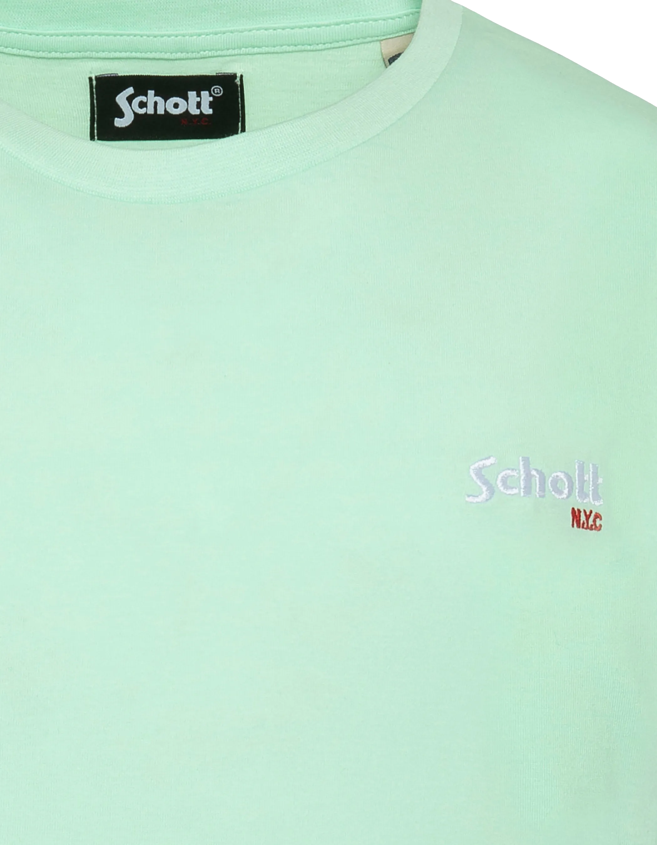 T-Shirt für Kinder mit Stickerei in Pastellgrün-3